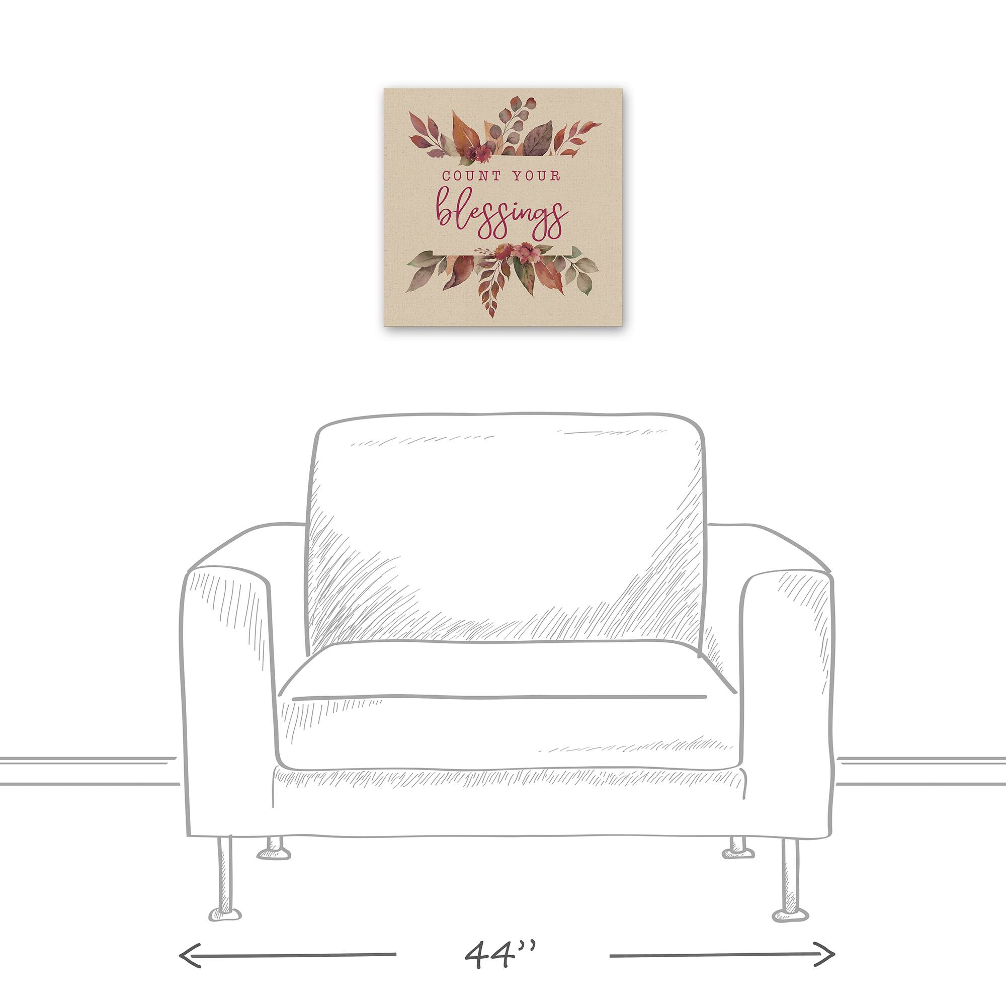 Count Your Blessings Canvas Wall Art