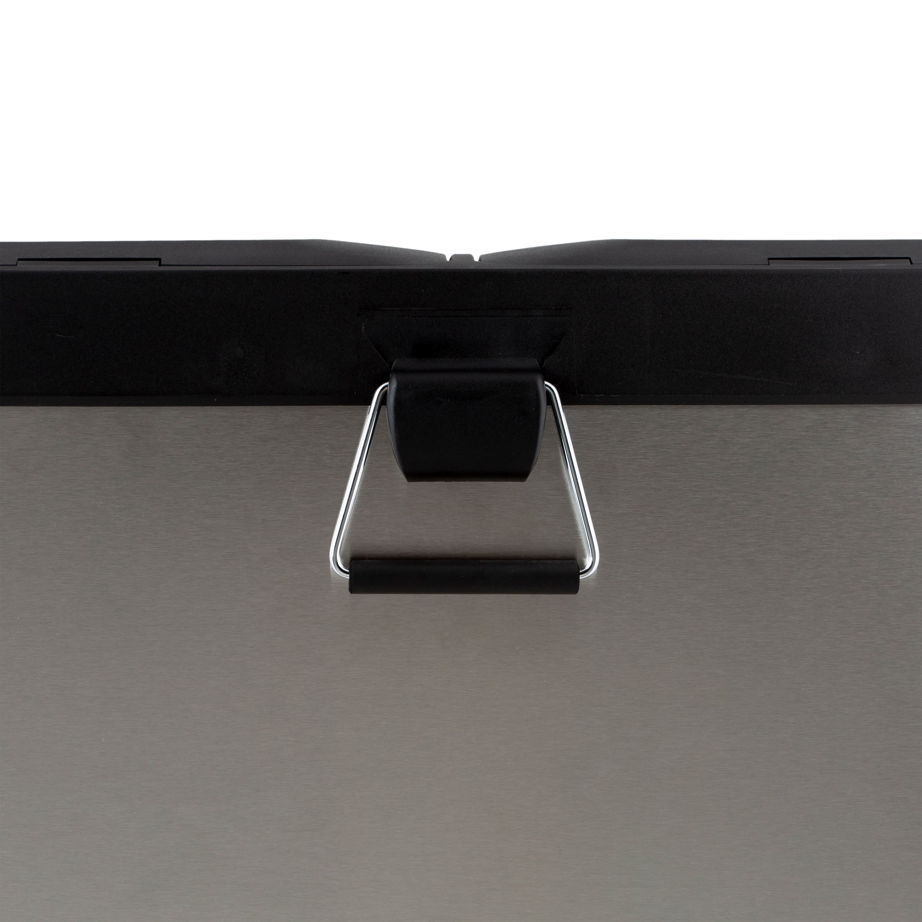 Organize It All Dual Compartment Stainless Recycle Bin