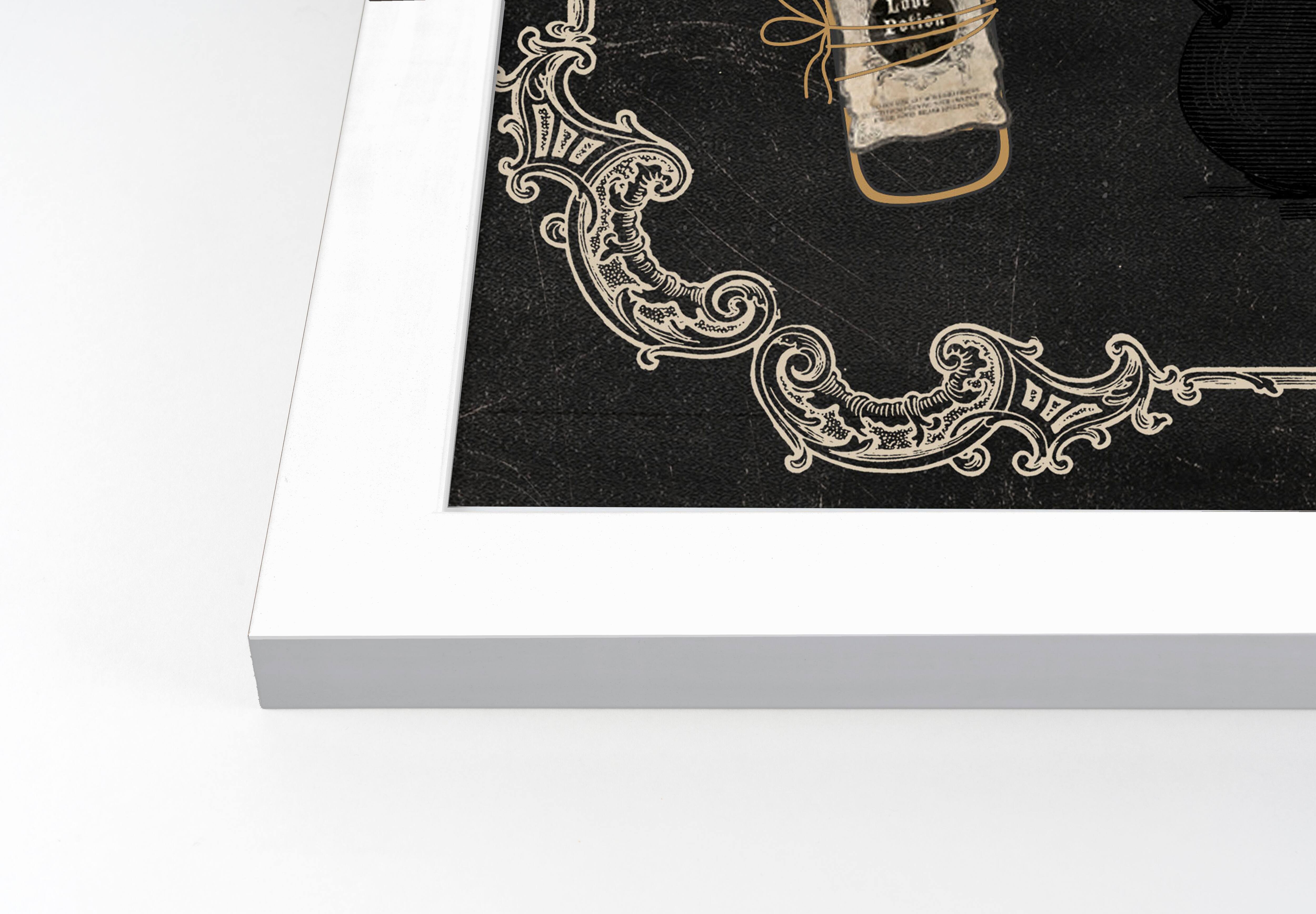 Elixers Tonic Potions 2 16" x 20" White Framed Print Under Plexiglass