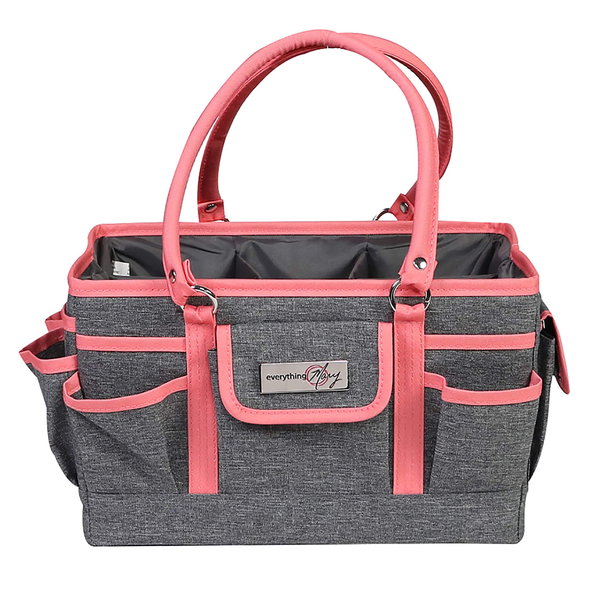 Everything Mary Coral Heather Deluxe Store &#x26; Tote Craft Organizer