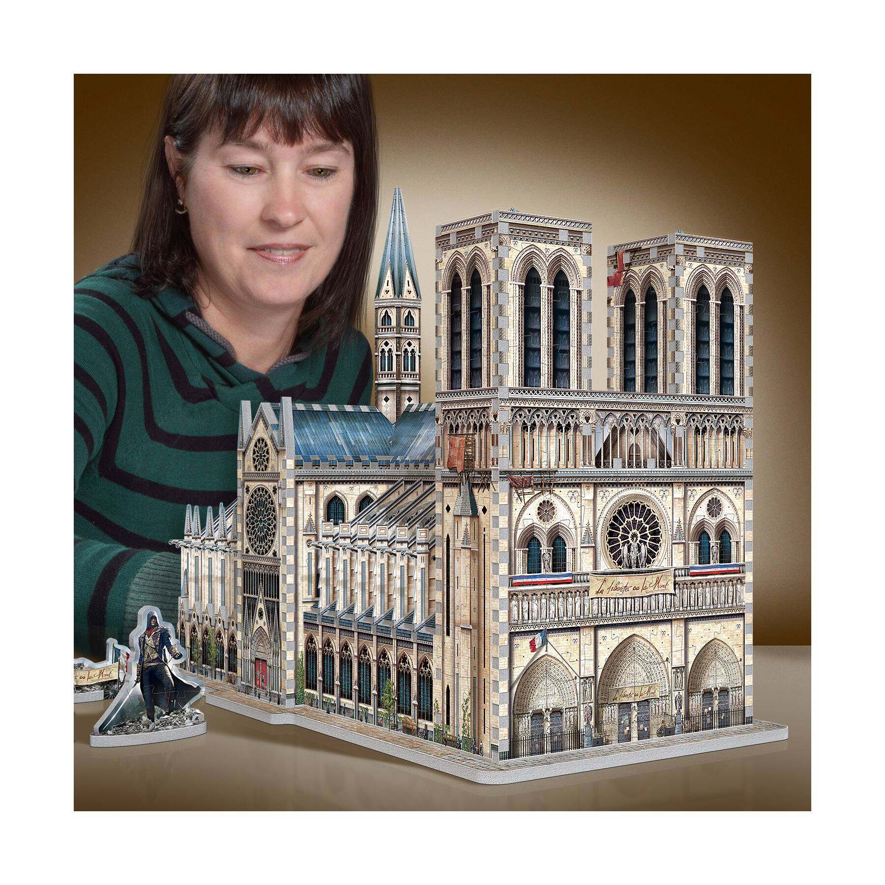 Assassin&#x27;s Creed Unity - Notre-Dame 3D Puzzle: 860 Pcs