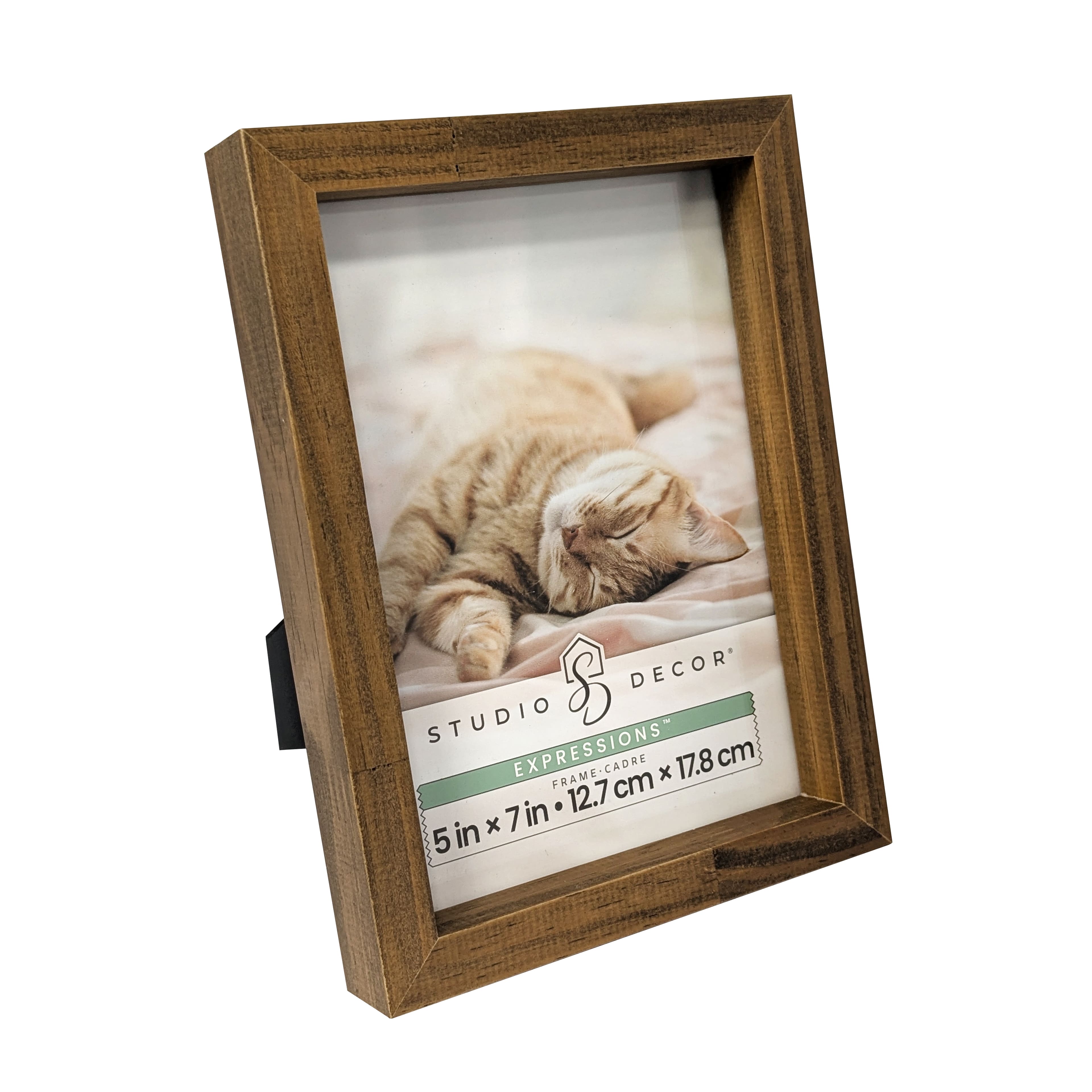 Expressions&#x2122; Brown Linear Wood Frame by Studio D&#xE9;cor&#xAE;