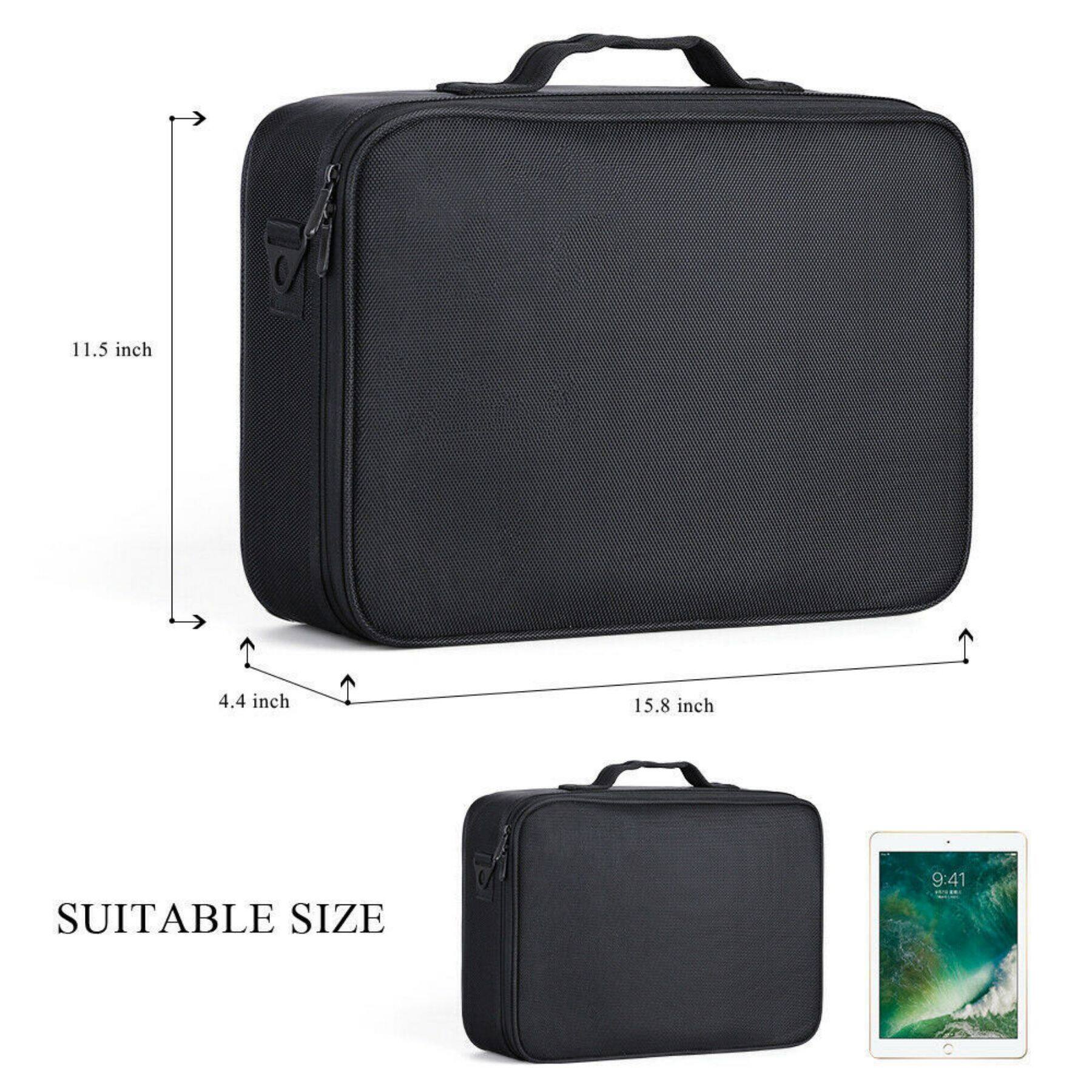NEX&#x2122; Large Black Travel Cosmetic Organizer