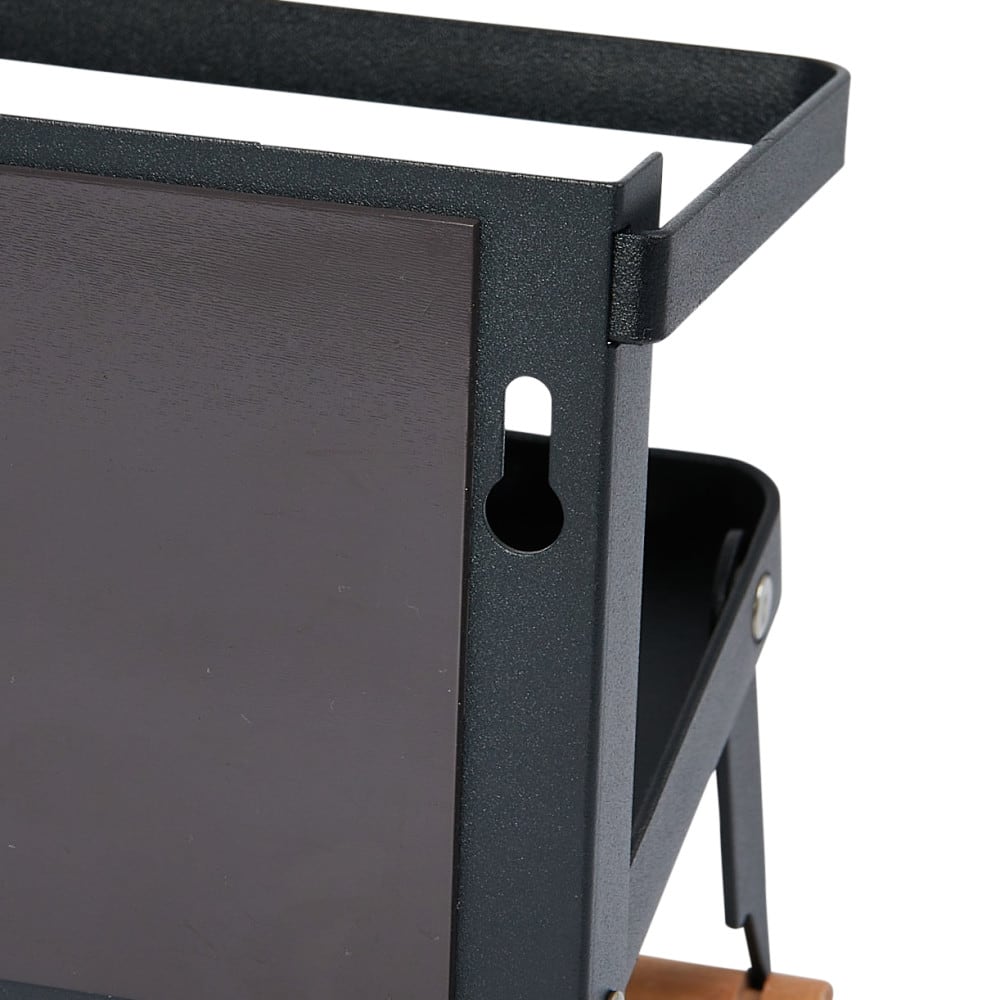 Household Essentials 12" Metal Spice Rack with Paper Towel Holder