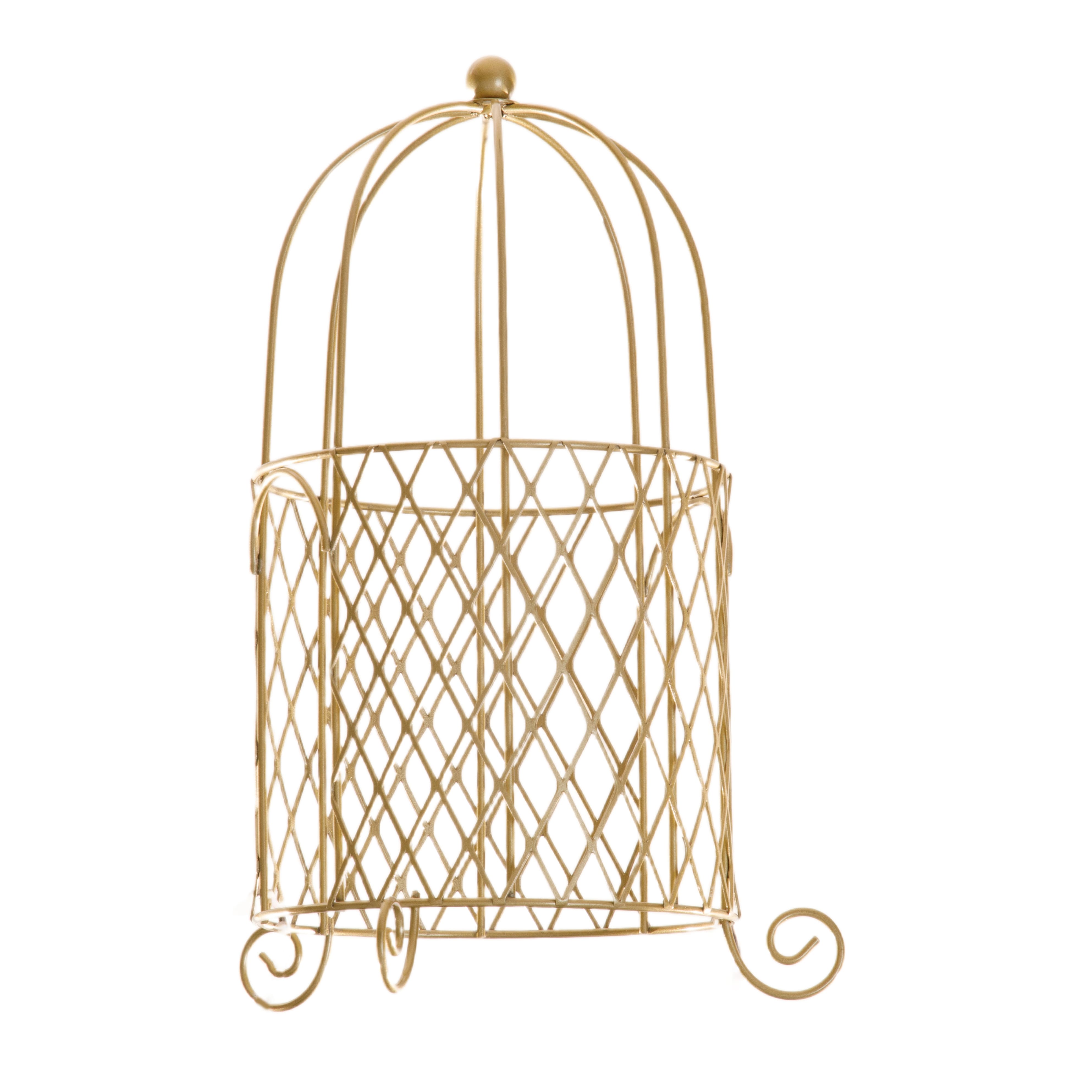 10&#x22; Gold Decorative Metal Cage by Ashland&#xAE;