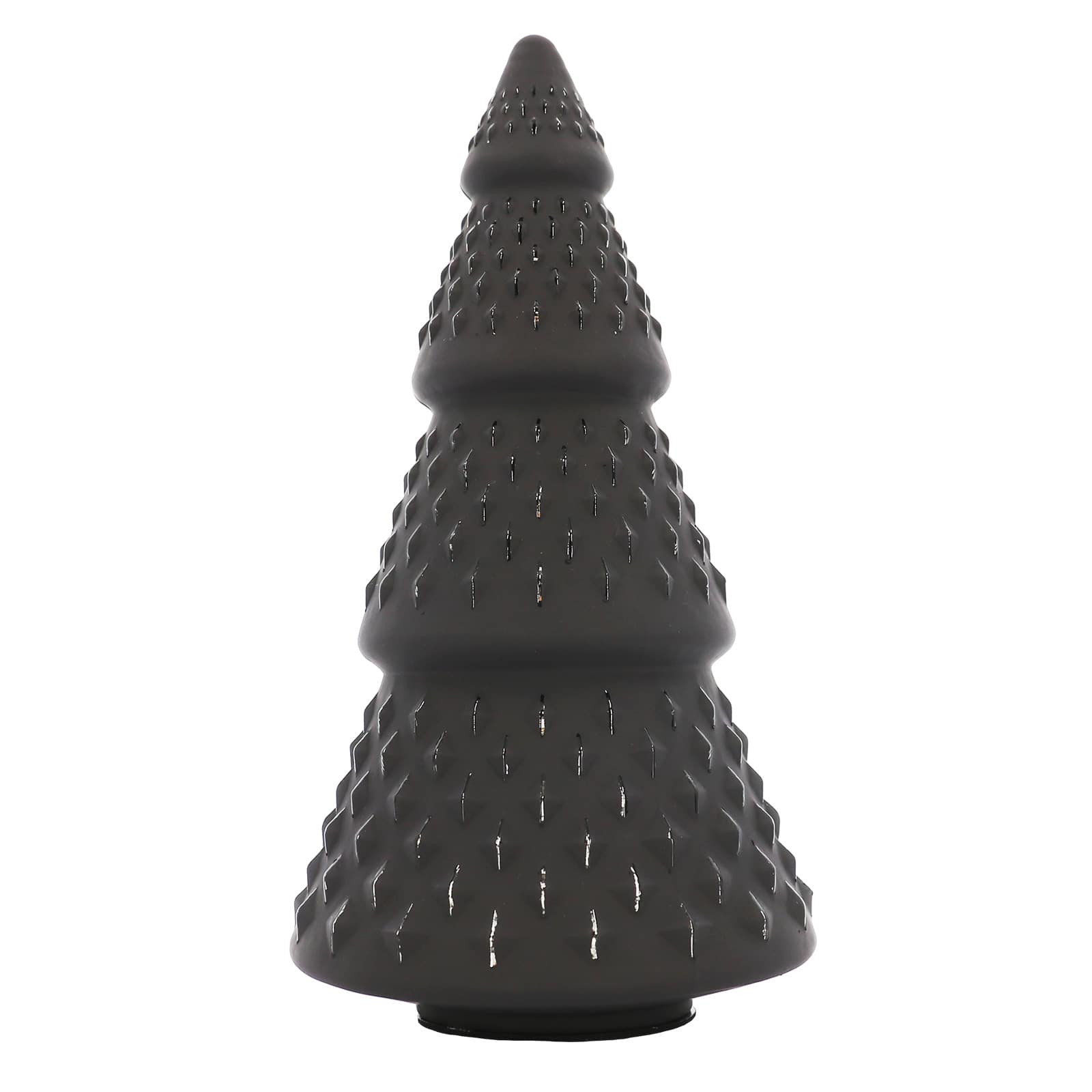 10.75&#x22; Black Glass Tree Tabletop D&#xE9;cor by Ashland&#xAE;