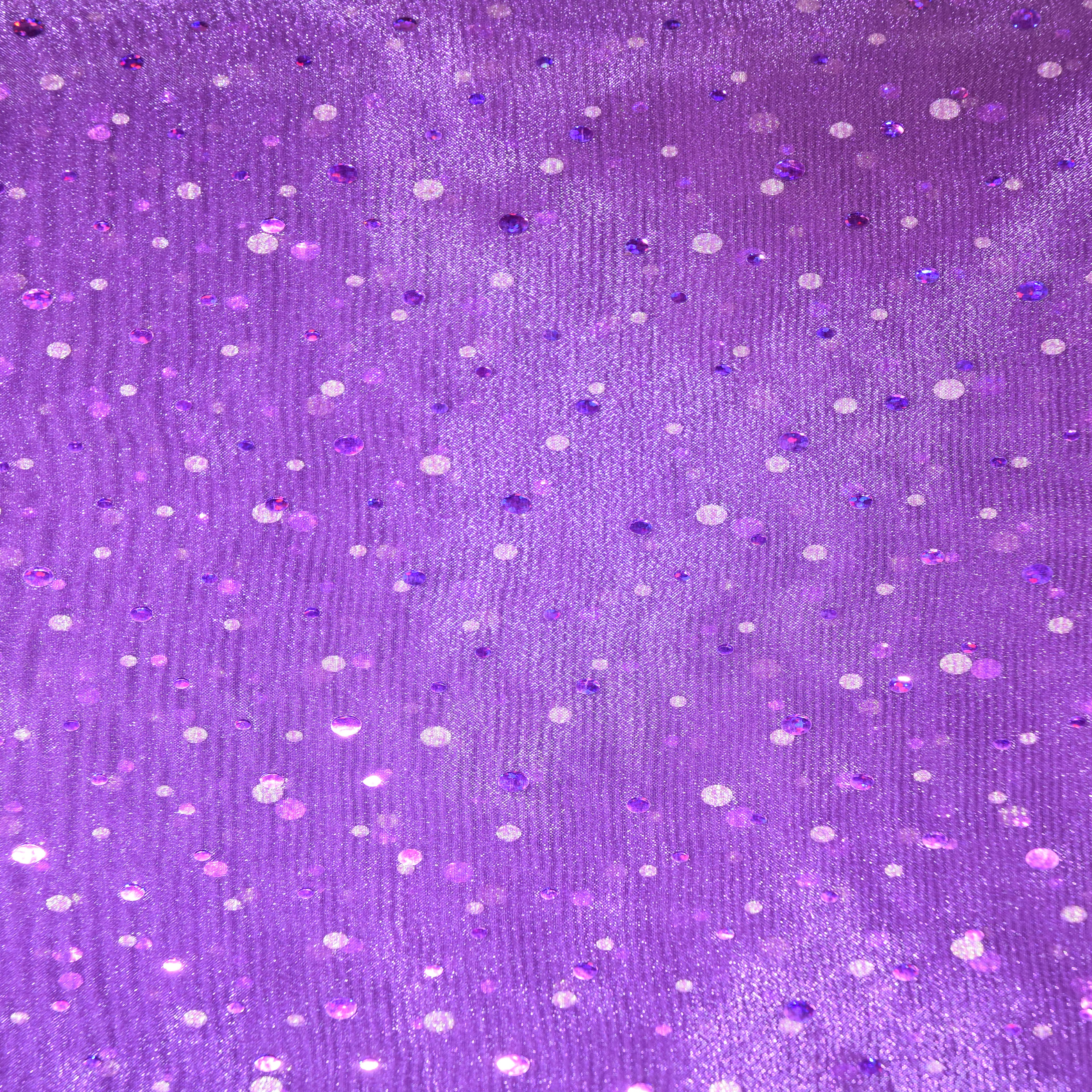 Feldman Purple Dots Organza