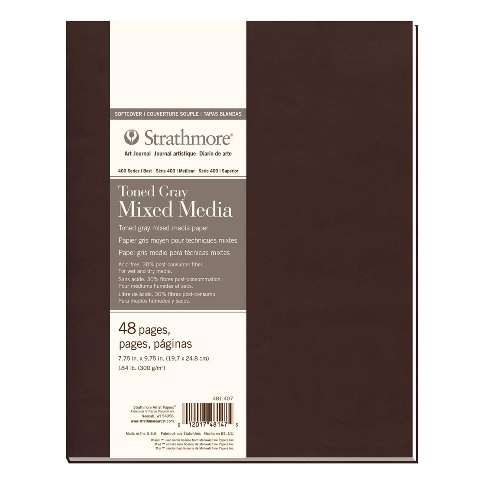 Strathmore® 400 Series Softcover Toned Gray Mixed Media Art Journal