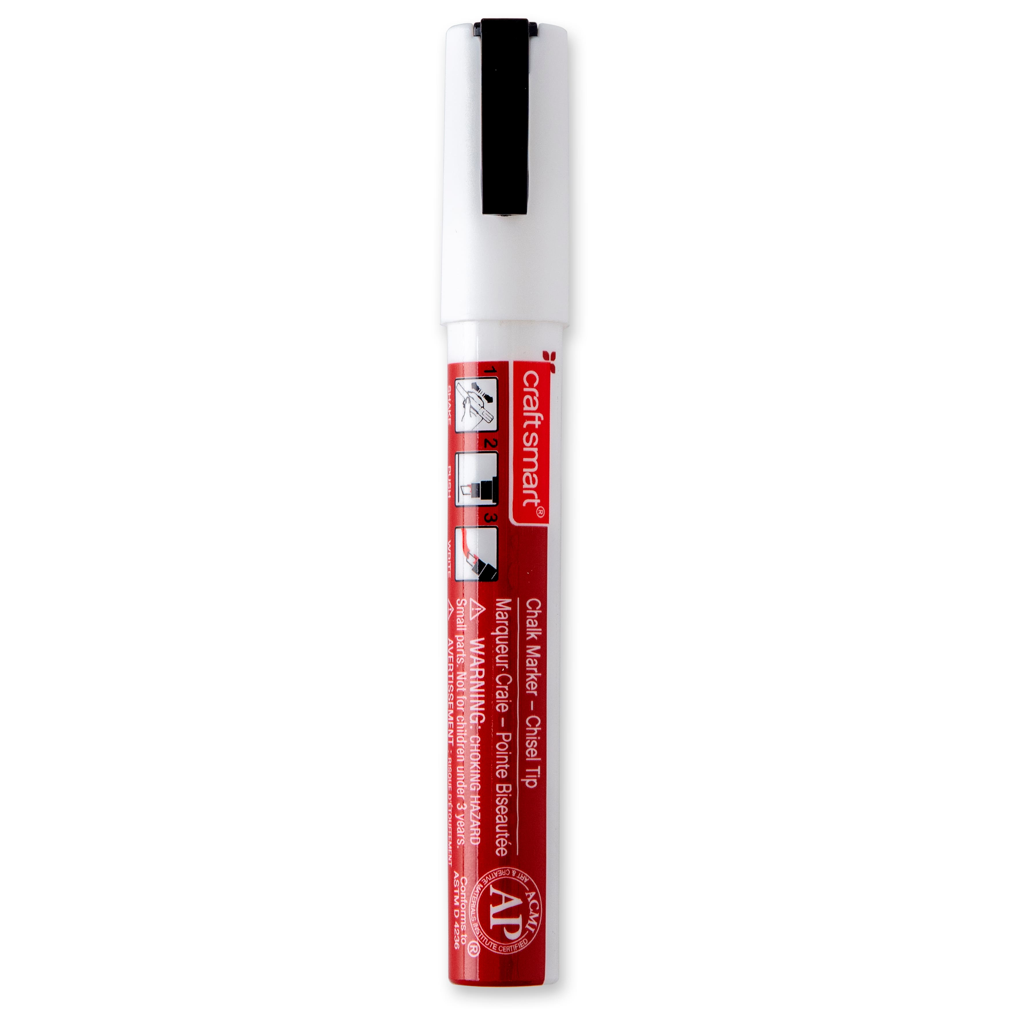 Jam Paper Markers, Chisel Tip Chalk Marker, Red, Sold Individually