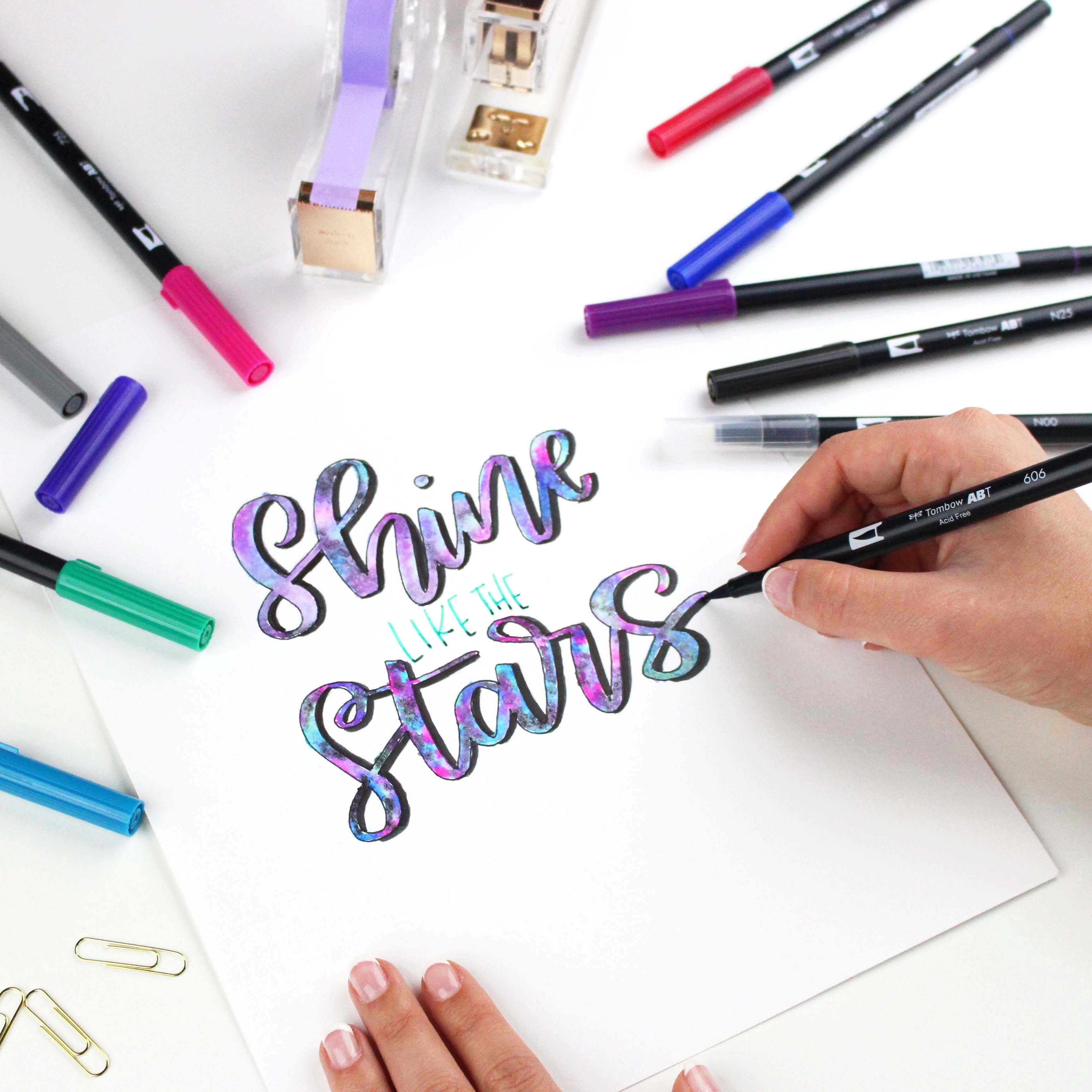 6 Packs: 10 ct. (60 total) Tombow Galaxy Dual Brush Pens