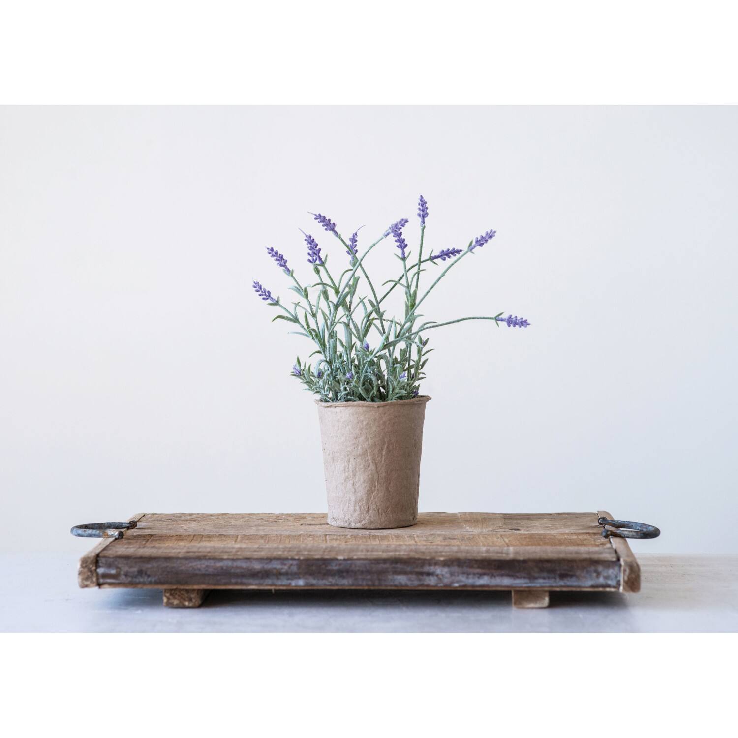 Hello Honey® 13.5" Faux Lavender Plant in Paper Pot