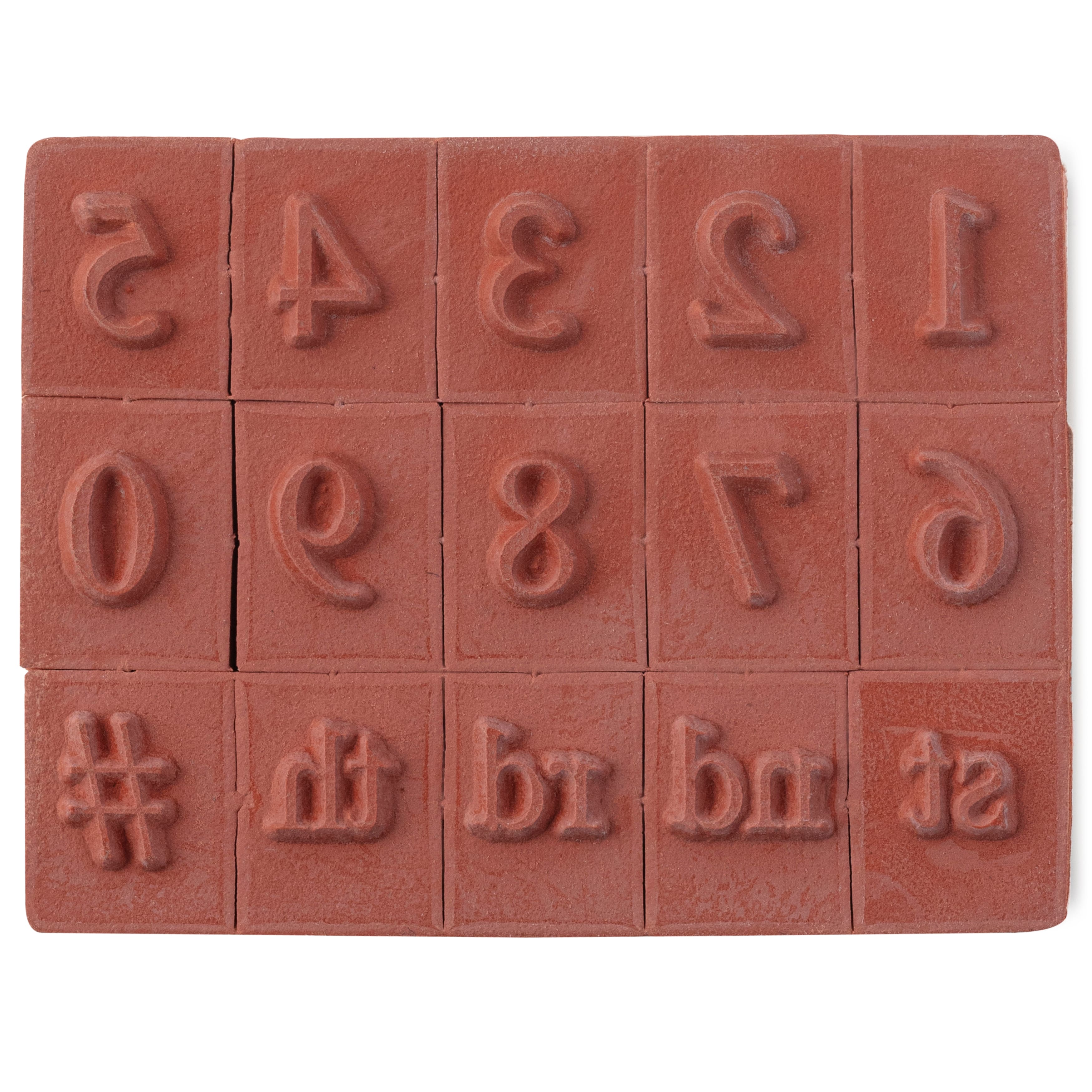 6 Pack: Numbers Wood Stamp Set by Recollections™