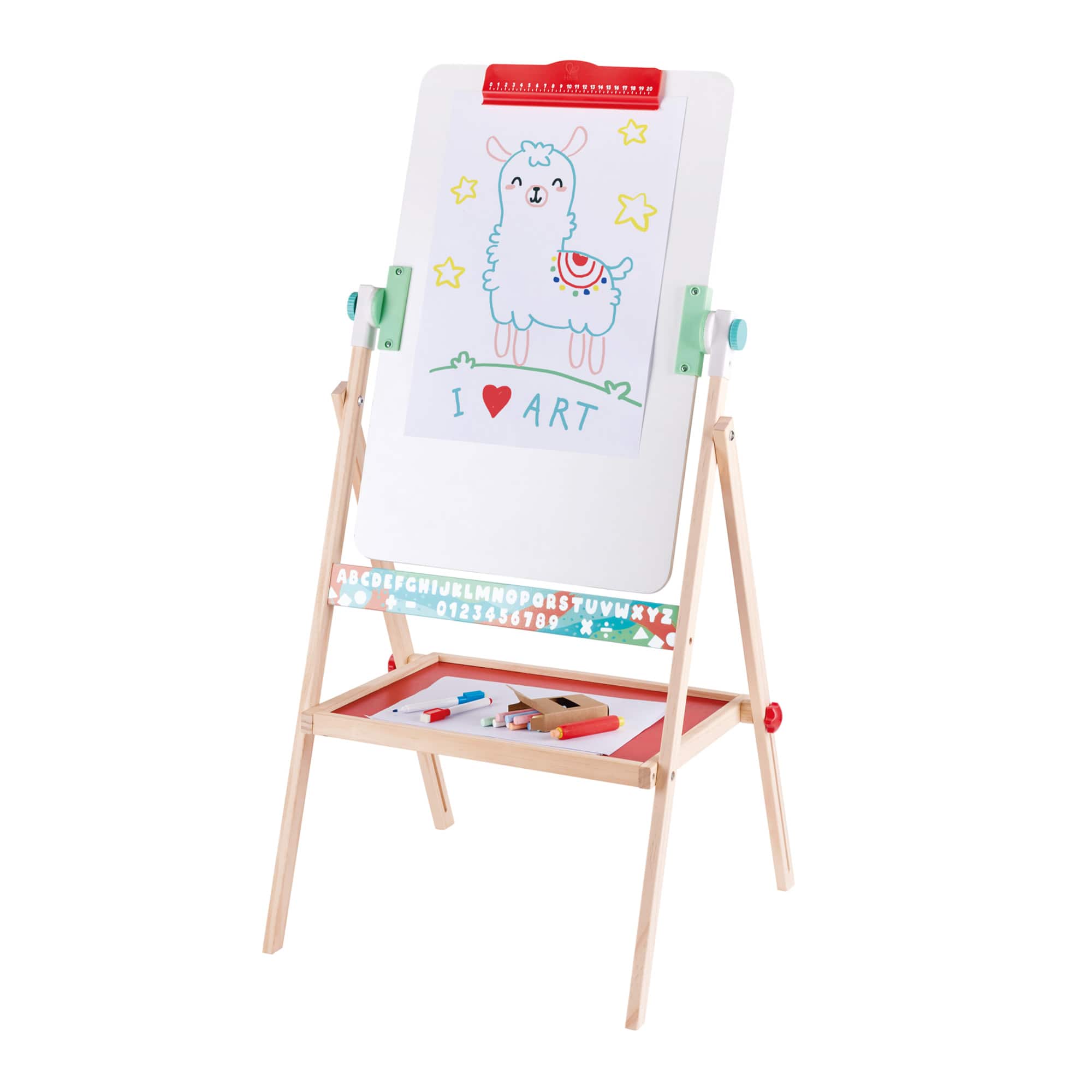 Hape Standing Easel Double-Sided Chalkboard &#x26; Whiteboard