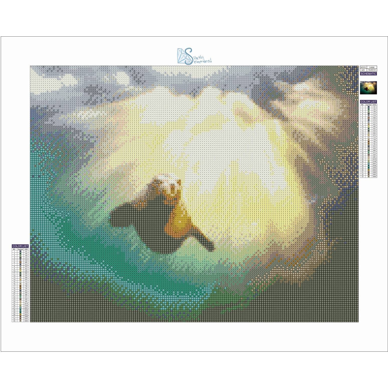 Sparkly Selections Seal Underwater 40x50 cm Round