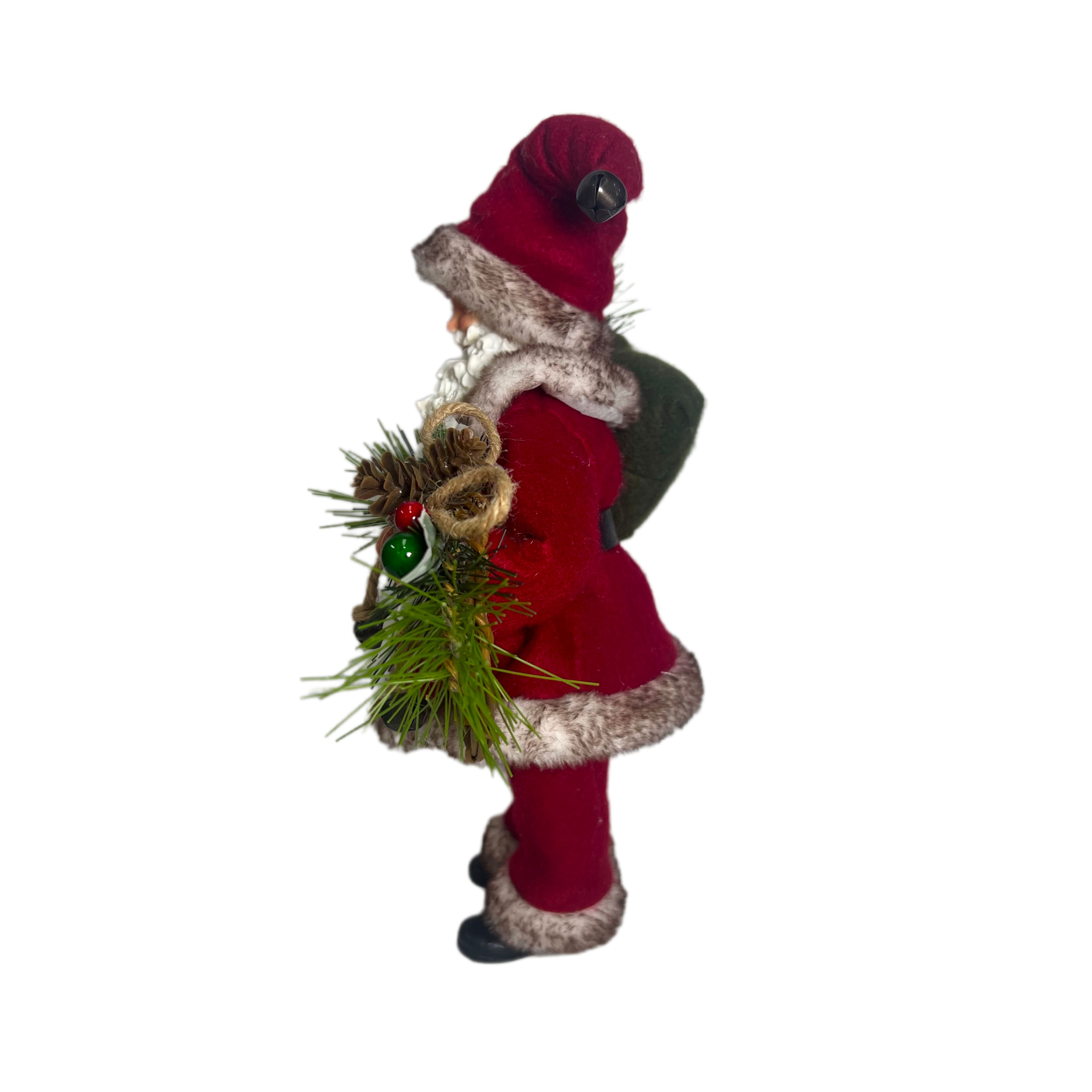 10.5&#x22; Santa with Wreath Decoration by Ashland&#xAE;