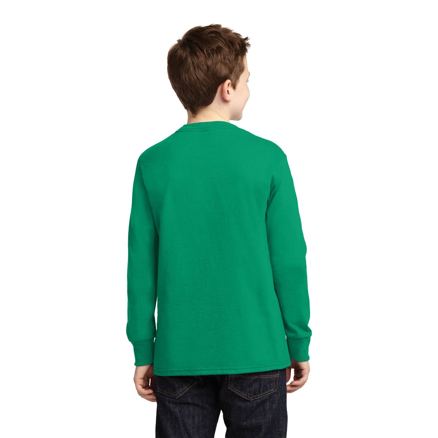 Port & Company® Youth Long Sleeve Core Cotton T-Shirt