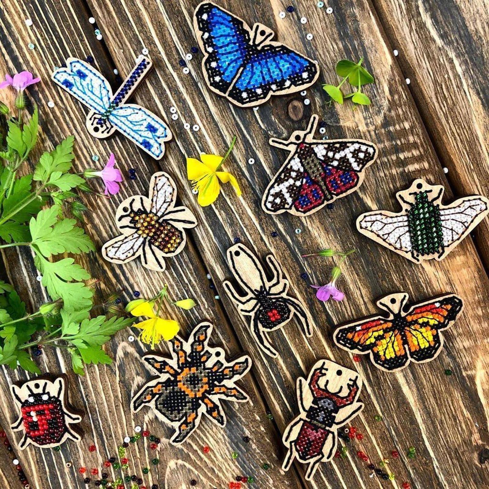 Wonderland Crafts Nature Embroidery Wood Blanks Set
