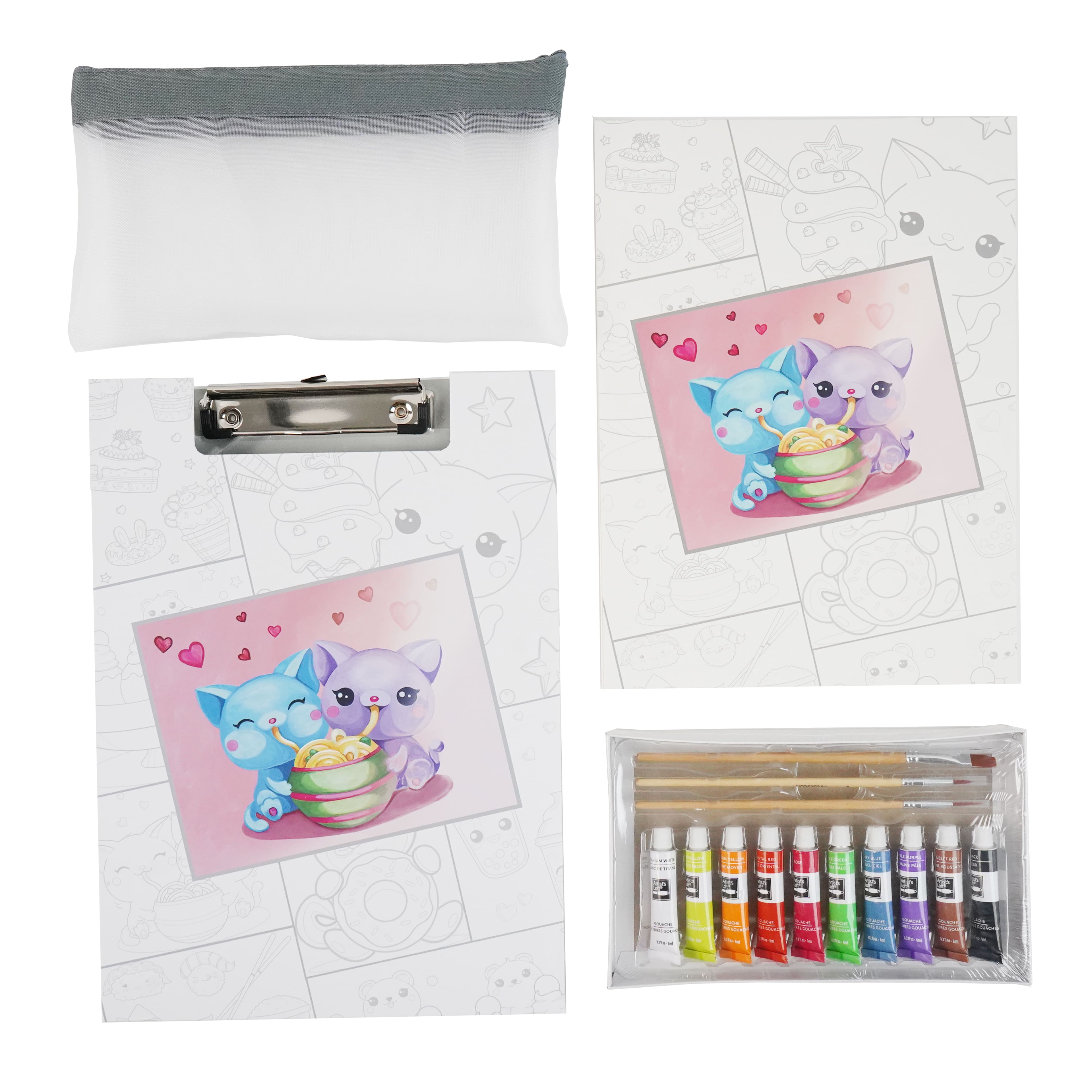 Kawaii Gouache Painting Book Kit by Artist's Loft®