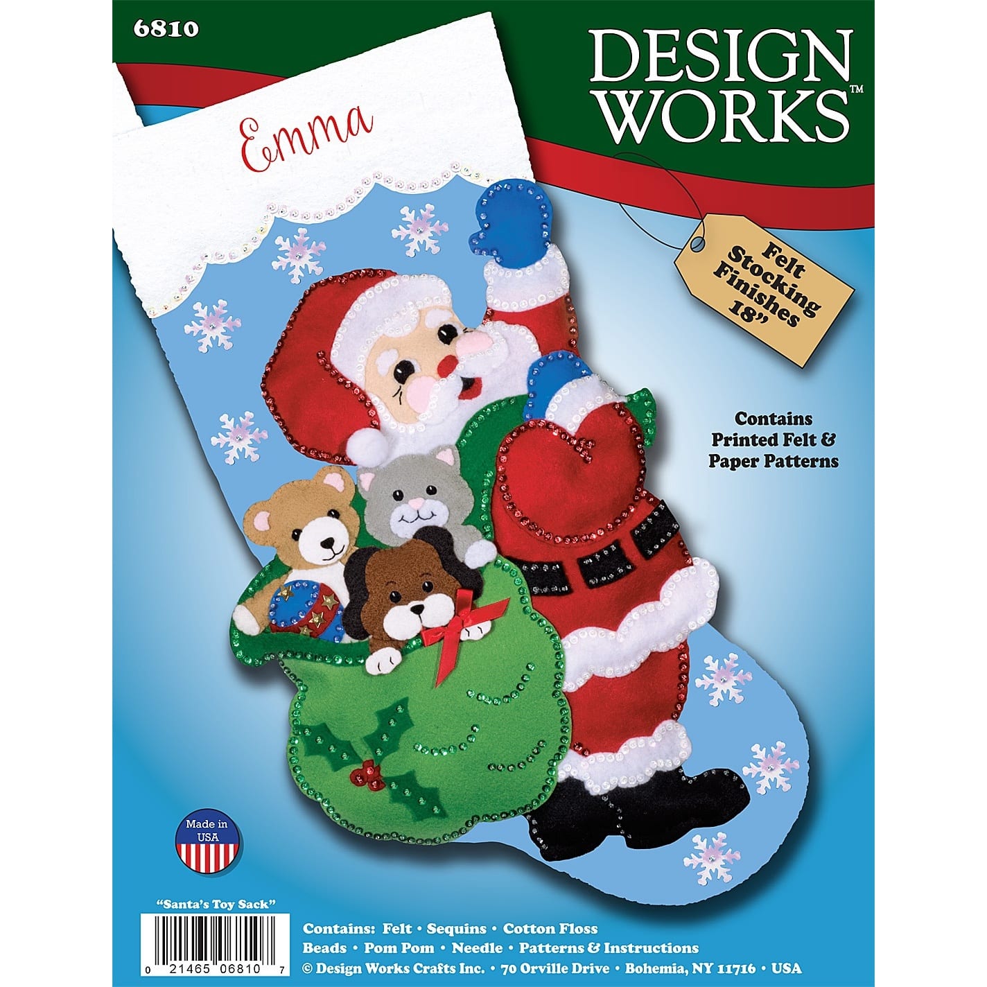 Cowboy Santa From Design Works Crafts - Felts - Christmas - Cross