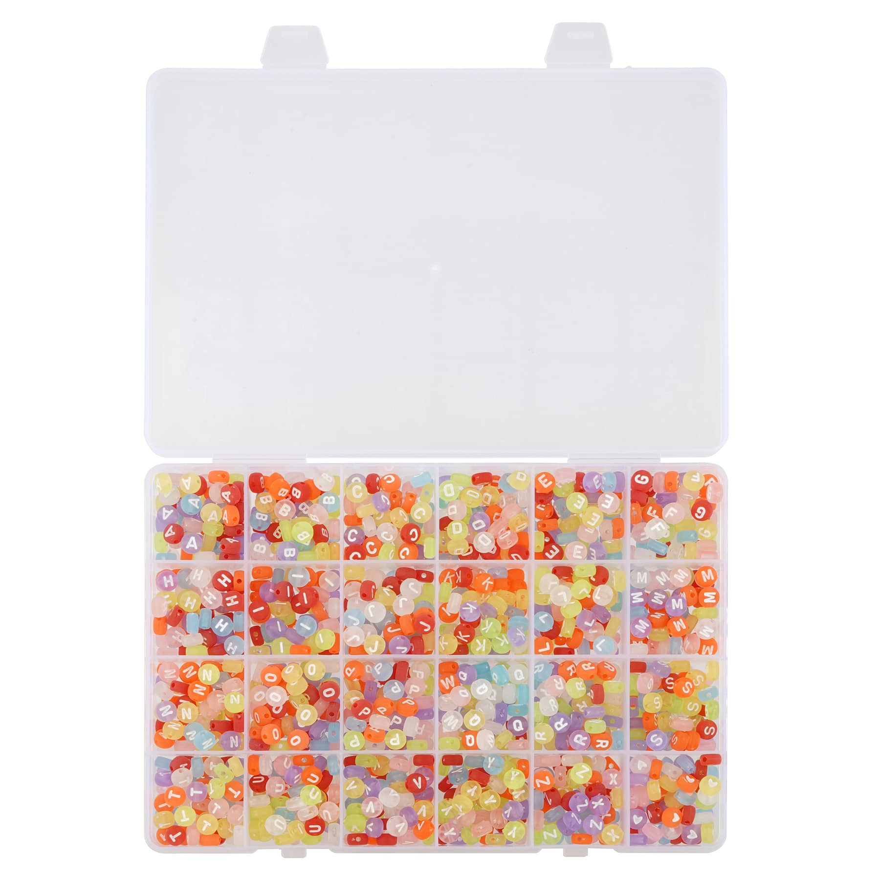 6 Packs: 1,440 ct. (8,640 total) Translucent Alphabet Round Beads, 7mm by Bead Landing™