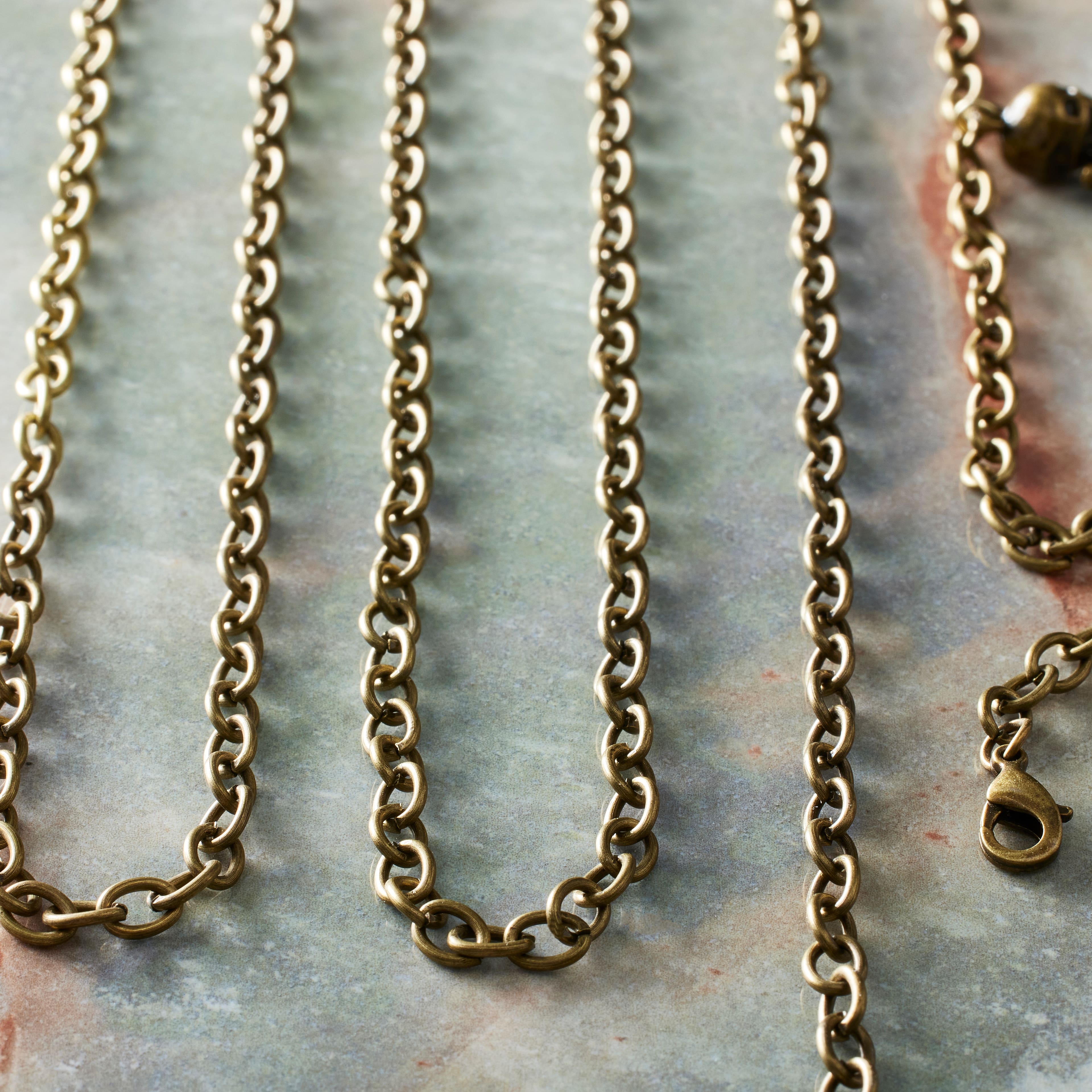 Oxidized Brass Cable Necklace Set by Bead Landing™