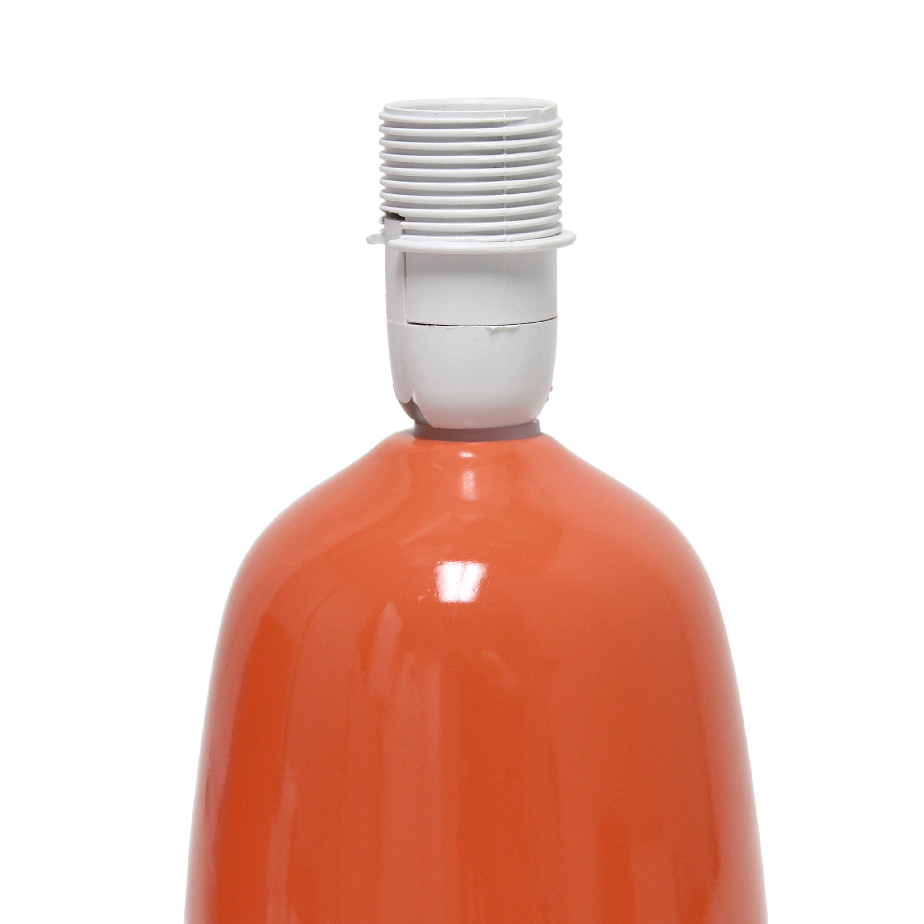 Simple Designs 10&#x22; Thimble Base Ceramic Table Lamp