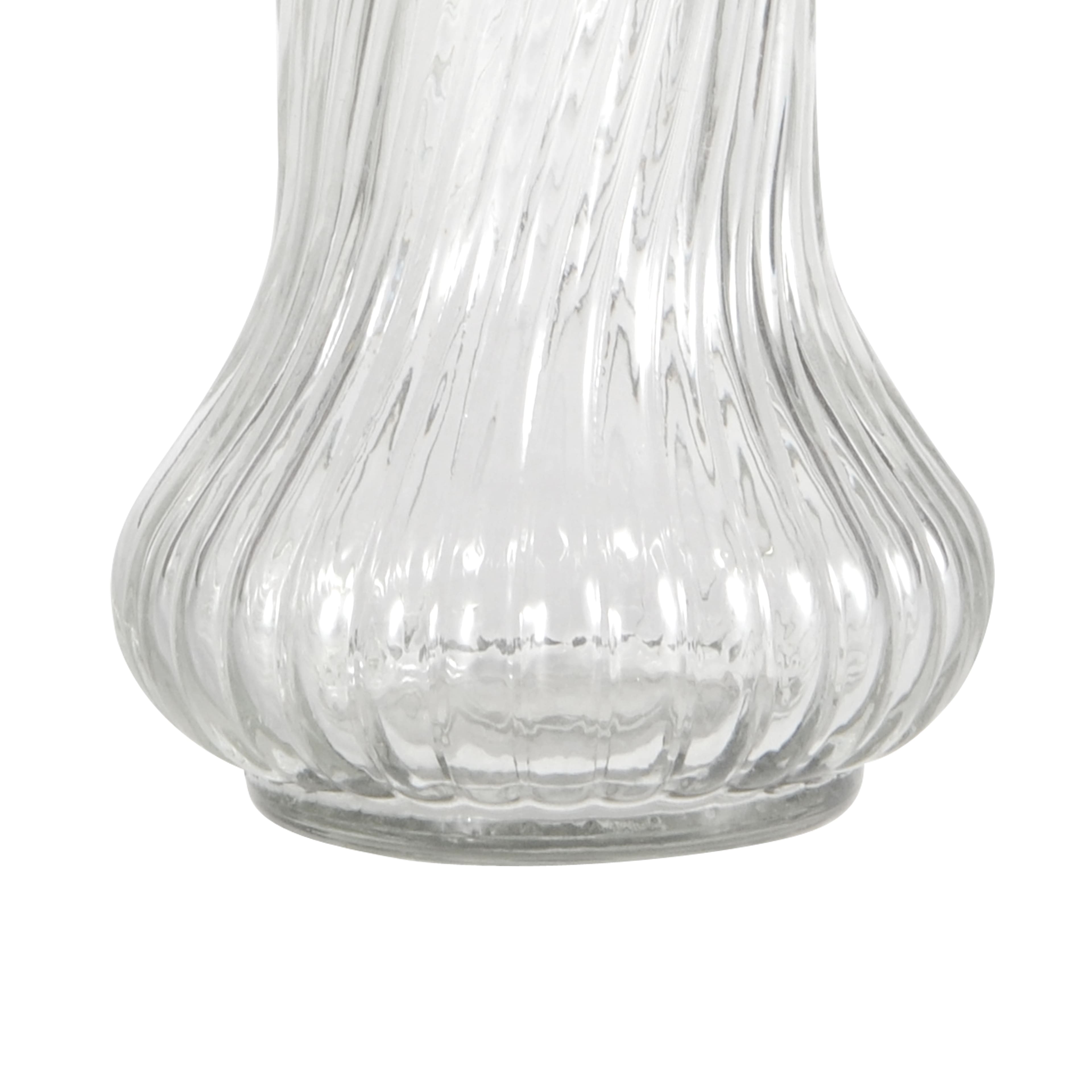 8.5" Swirled Fluted Glass Vase by Ashland®