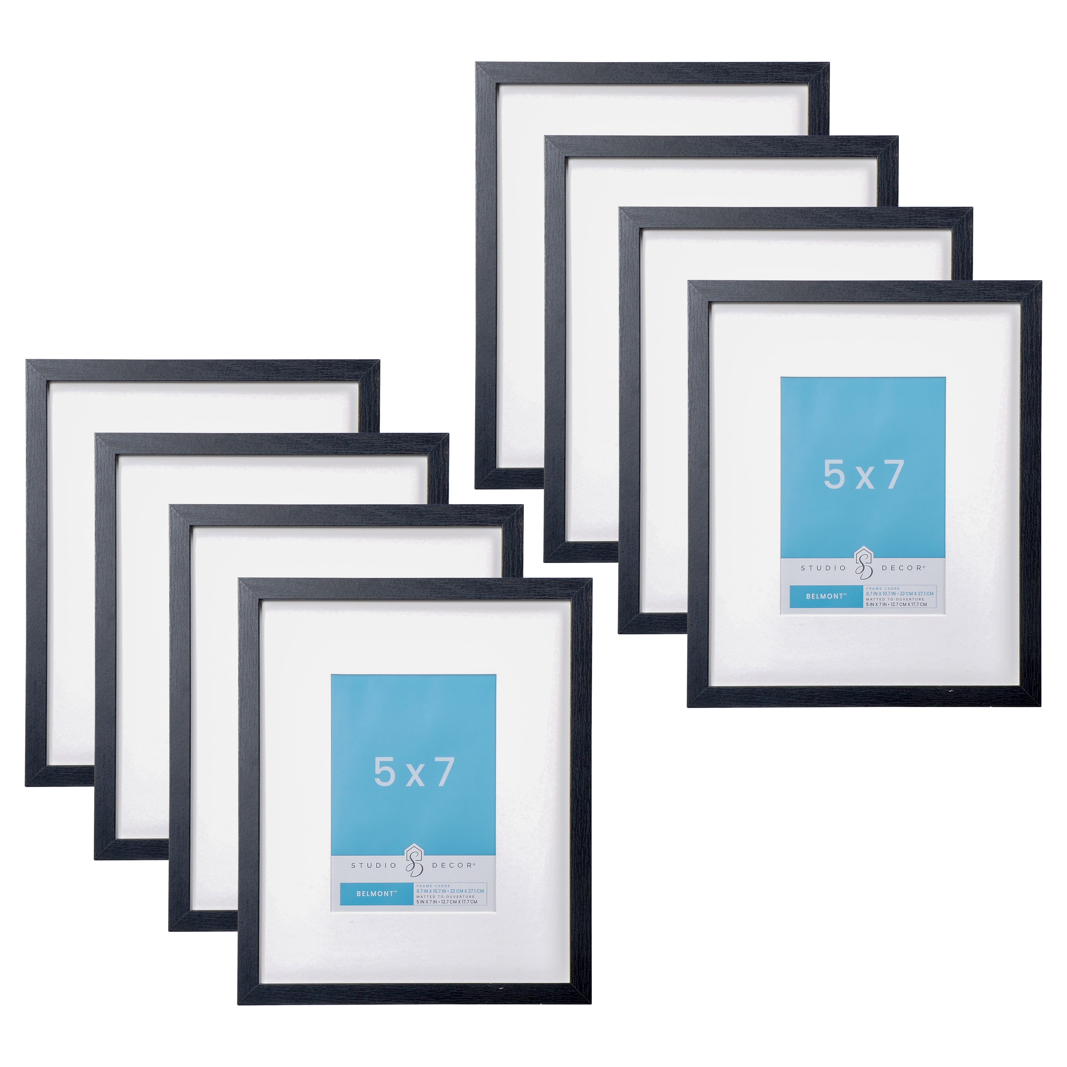 8 Pack: Narrow Belmont Frame with Mat by Studio Décor®