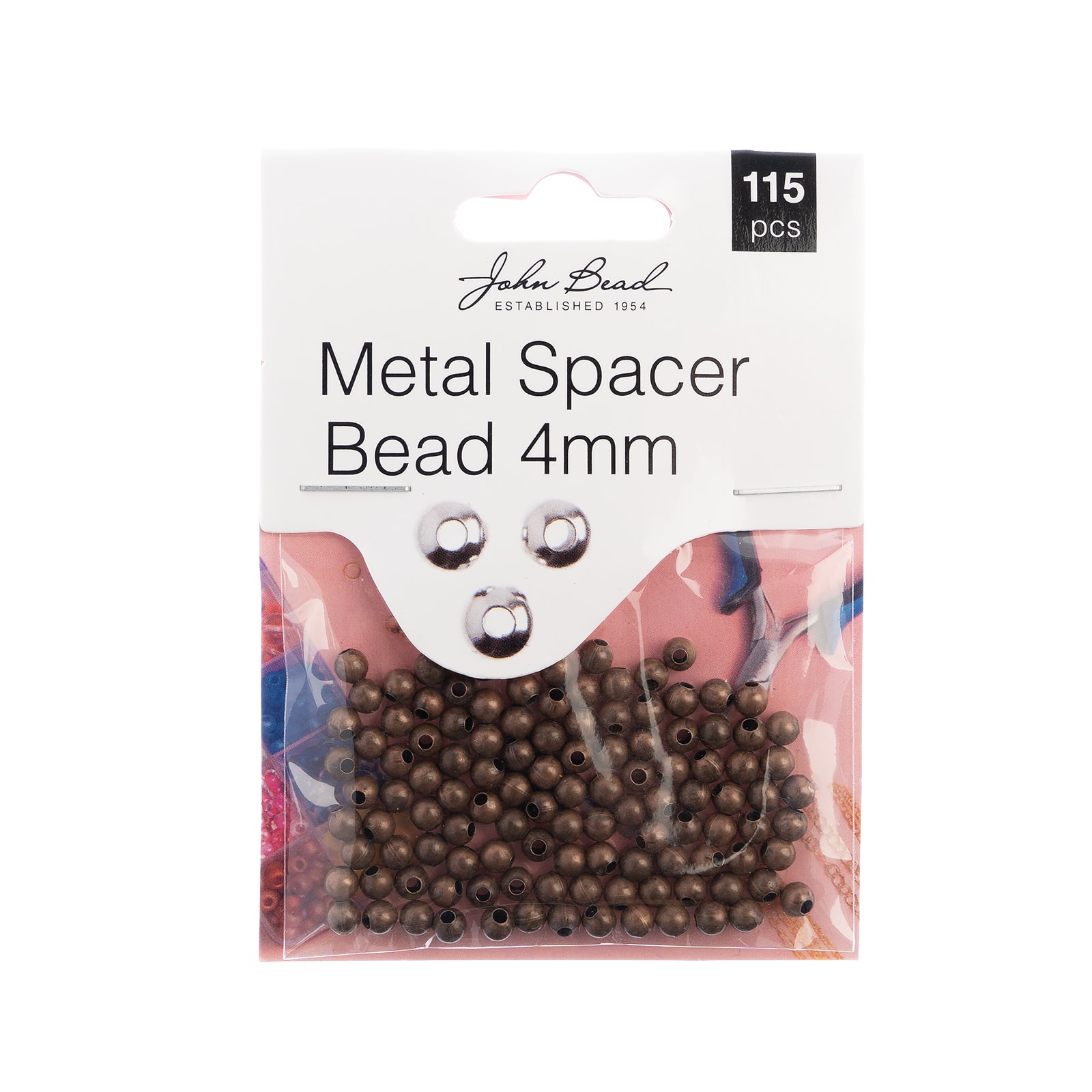 John Bead Must Have Findings 4mm Metal Spacer Beads
