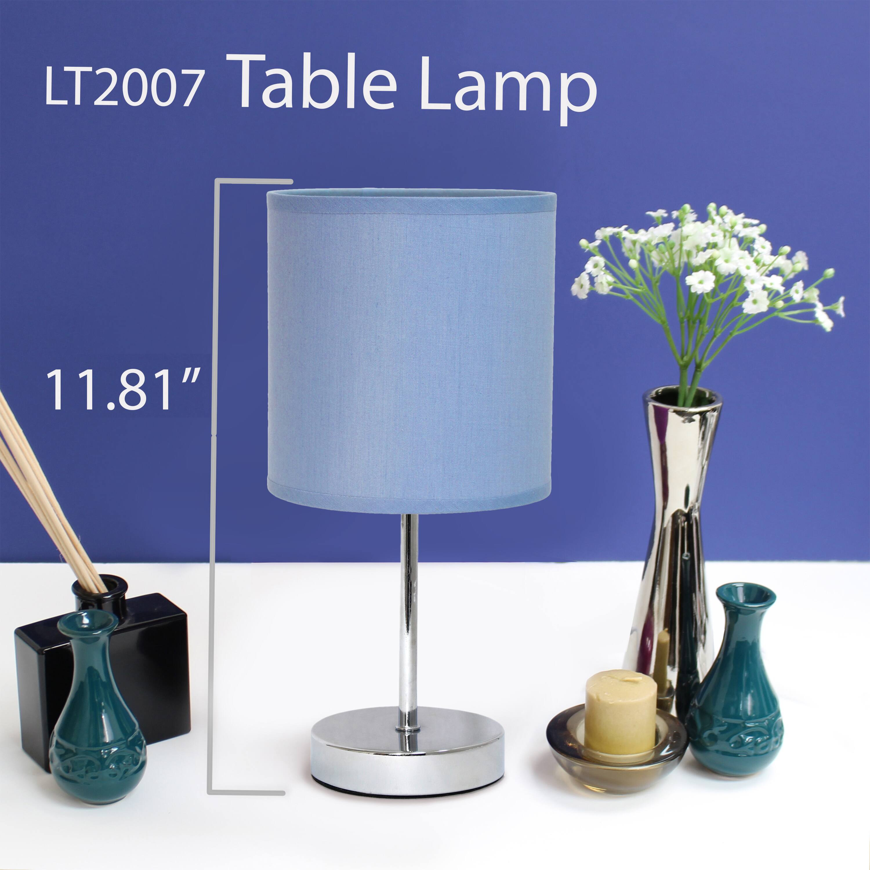 Simple Designs Chrome Mini Table Lamp