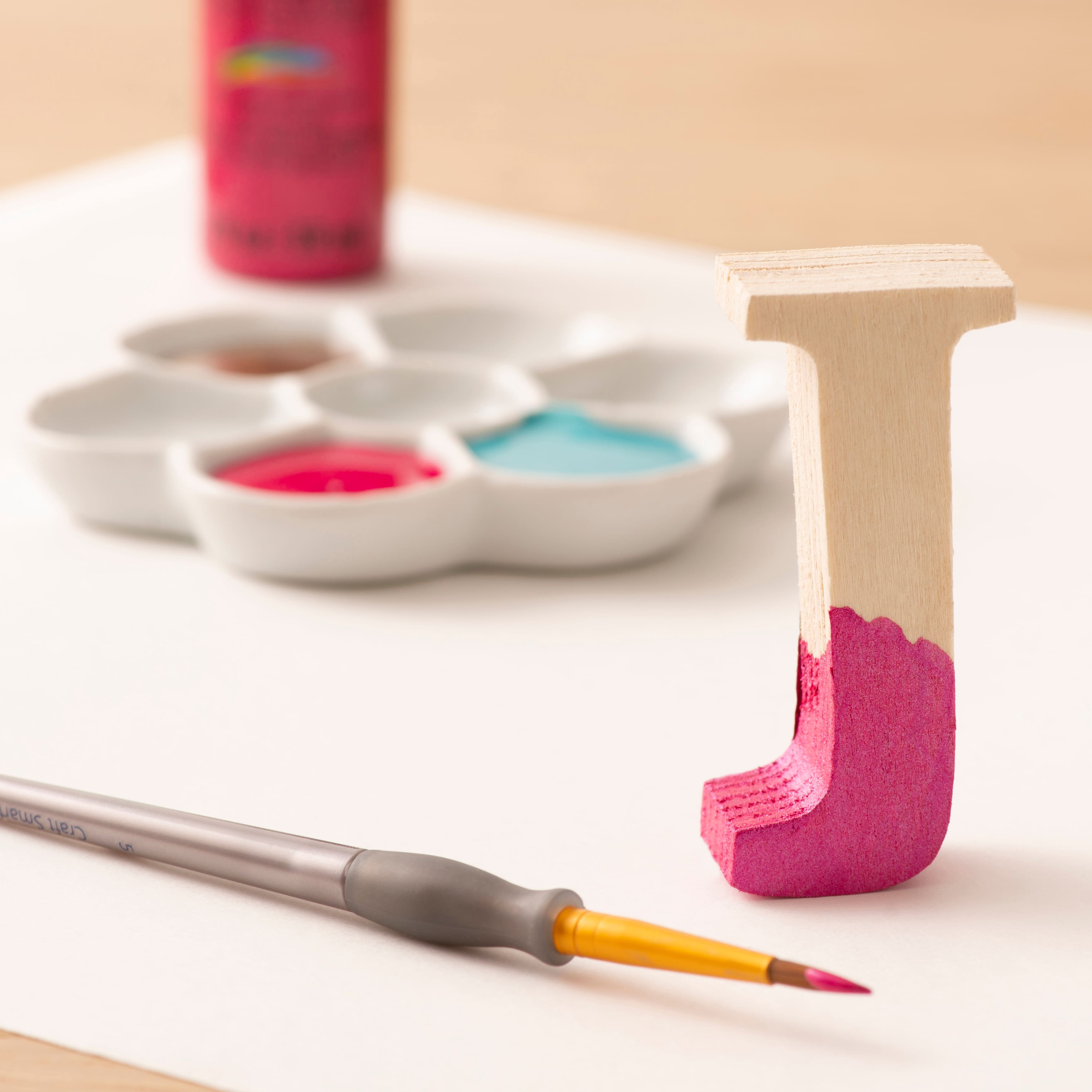 12 Pack: 3&#x22; Chunky Wood Letter by Make Market&#xAE;
