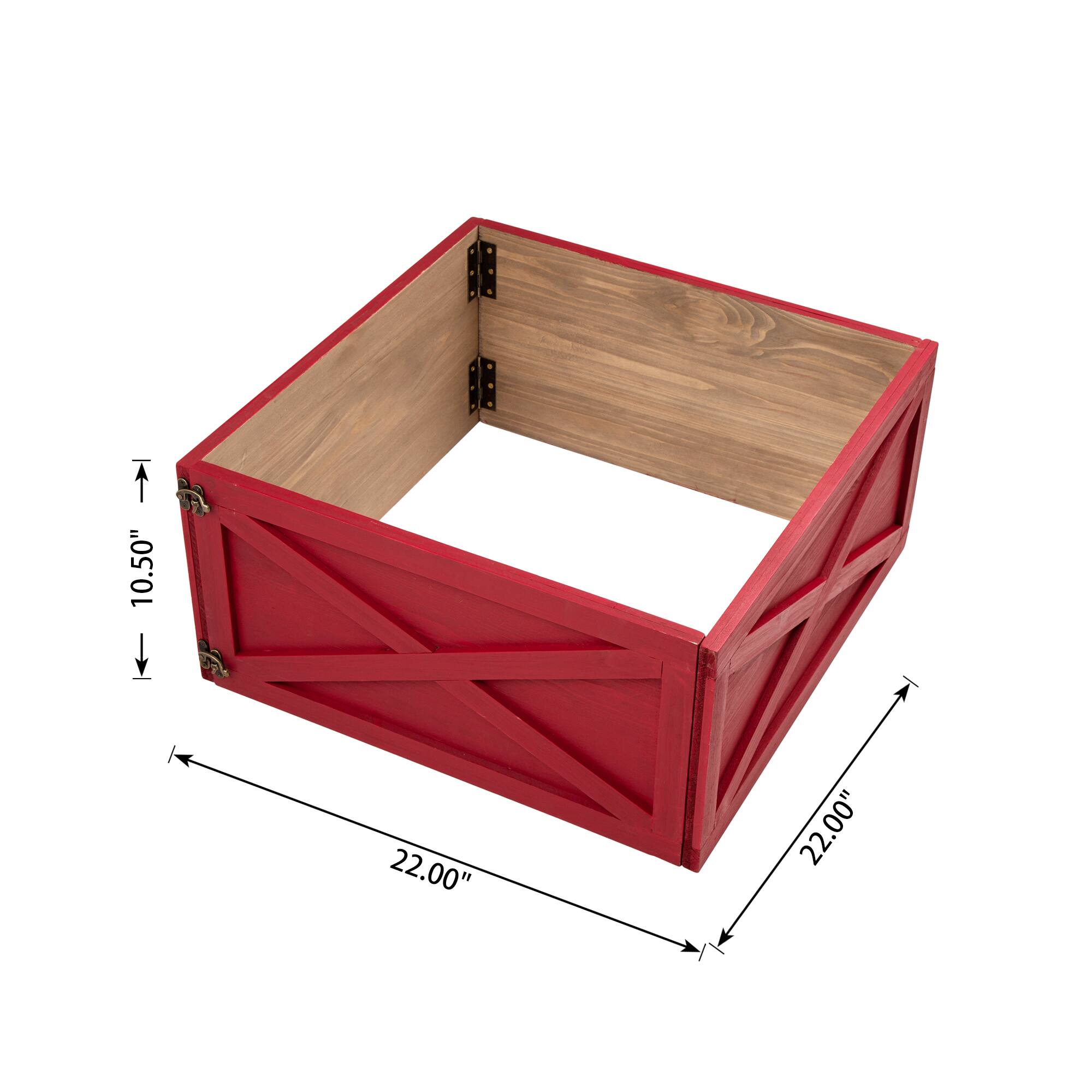Glitzhome&#xAE; 22&#x22; Wooden Tree Collar