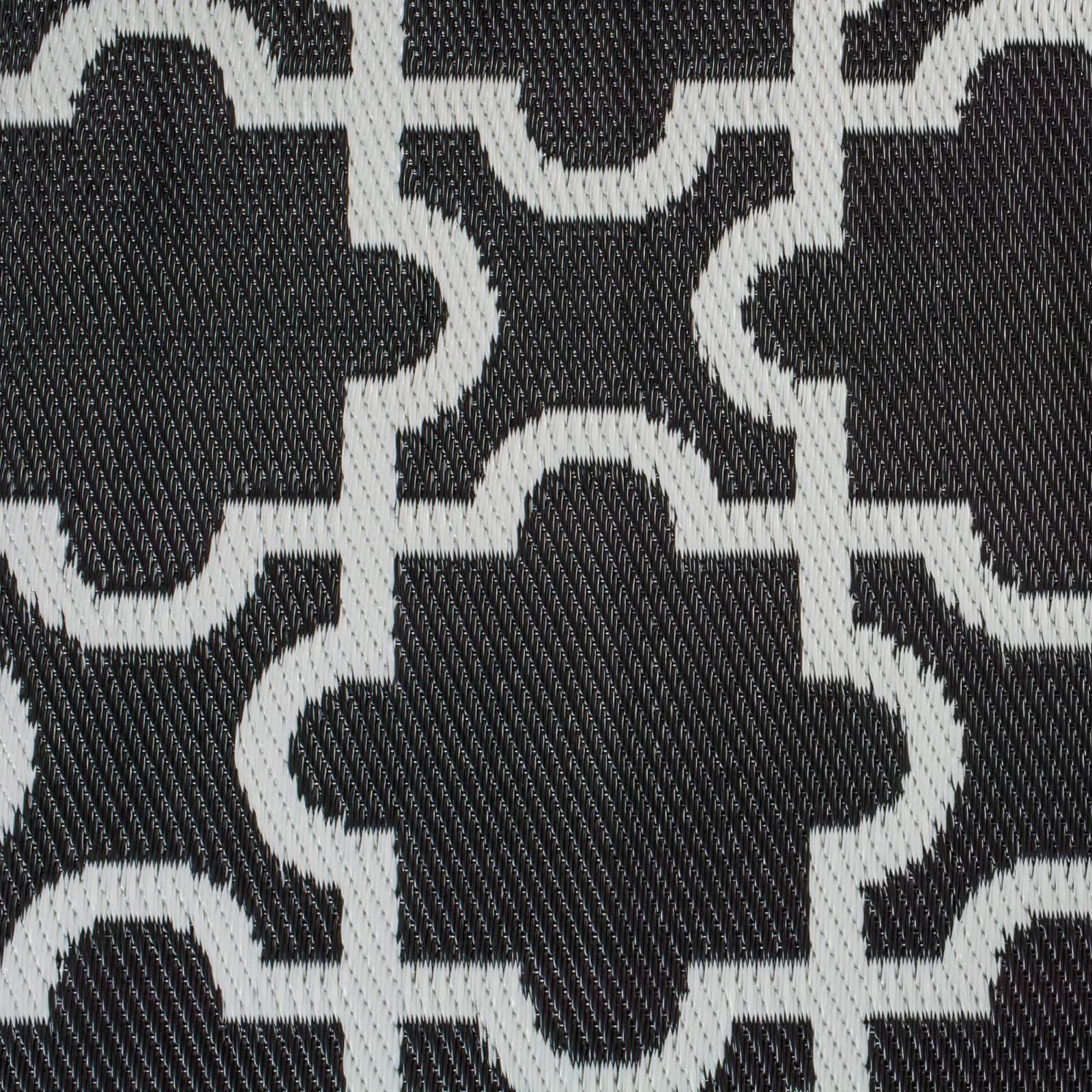 DII® Black Lattice Outdoor Rug, 4ft. x 6ft.