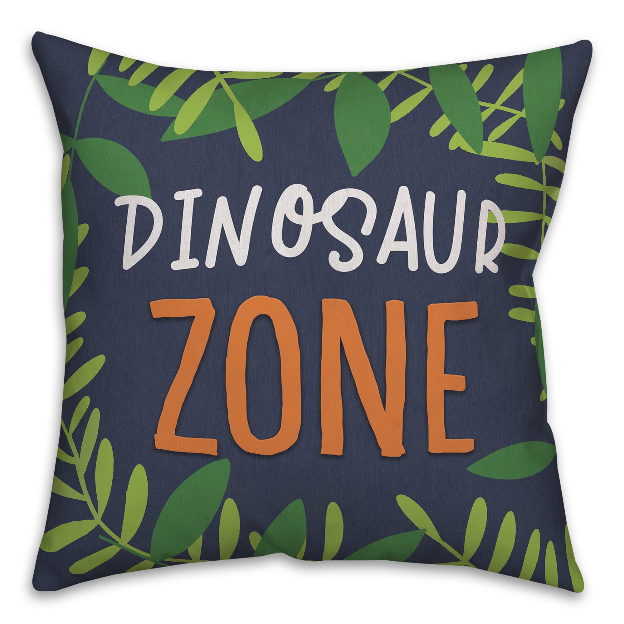 Dinosaur Zone 18&#x22; x 18&#x22; Throw Pillow