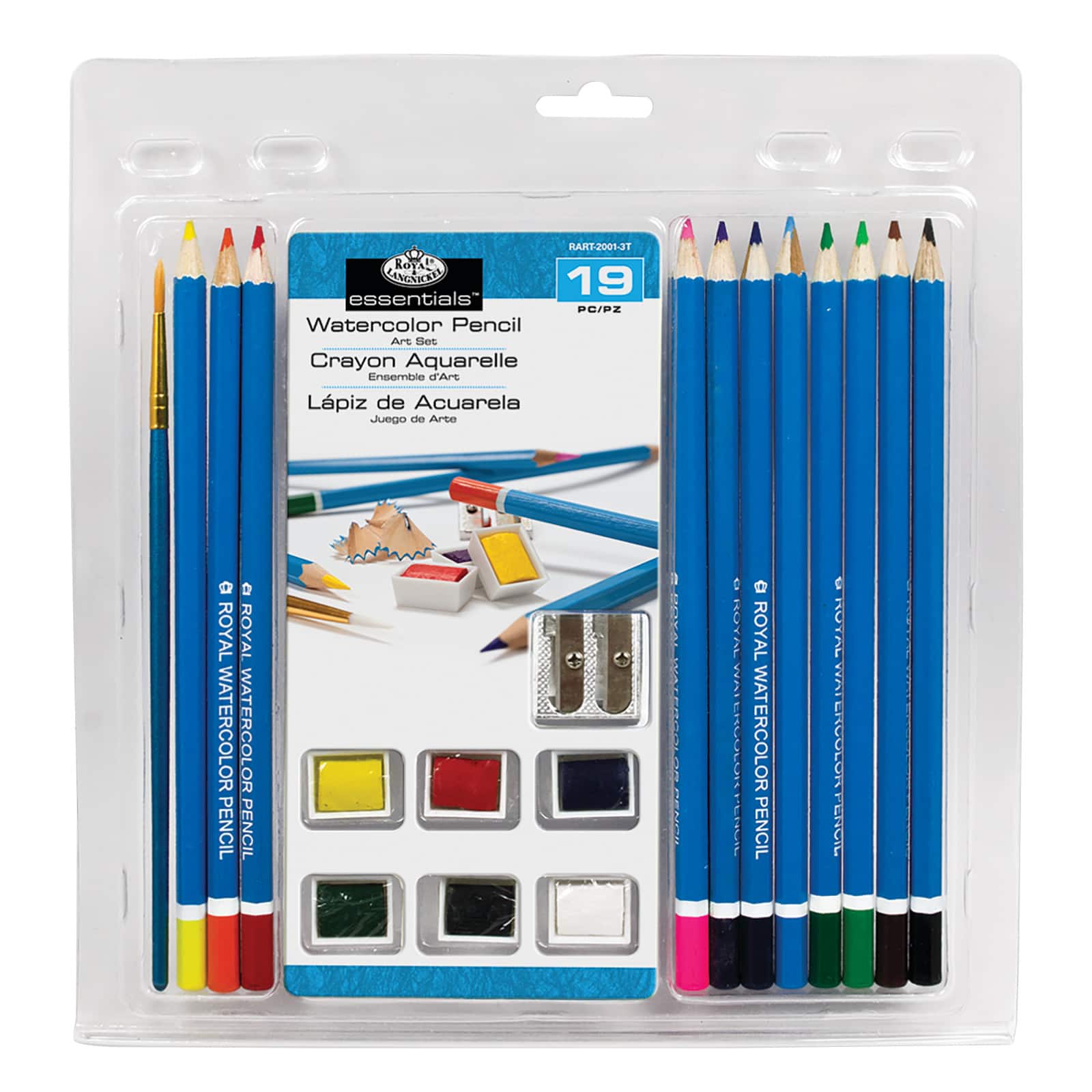 Royal & Langnickel® Essentials™ 19 Piece Watercolor Pencil Art Set Michaels
