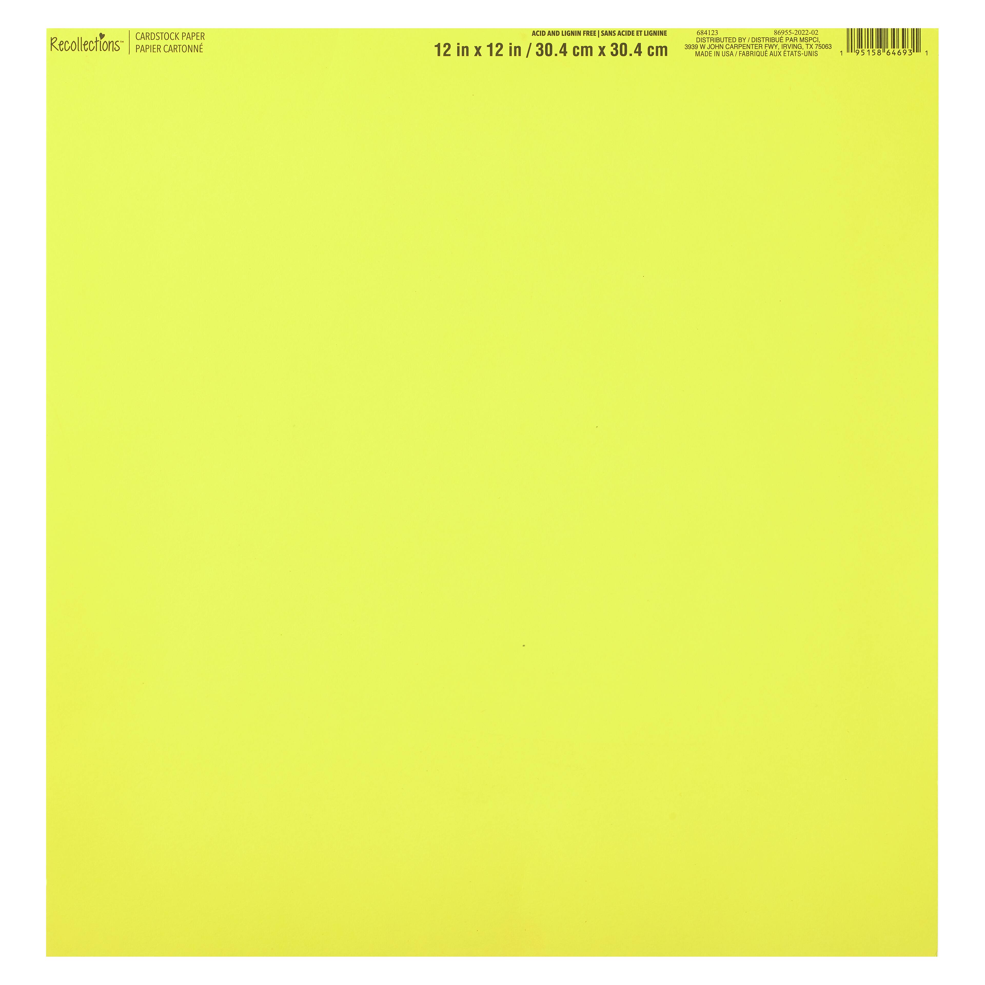 60 Pack: Smooth Solid Cardstock Paper by Recollections™, 12" x 12"