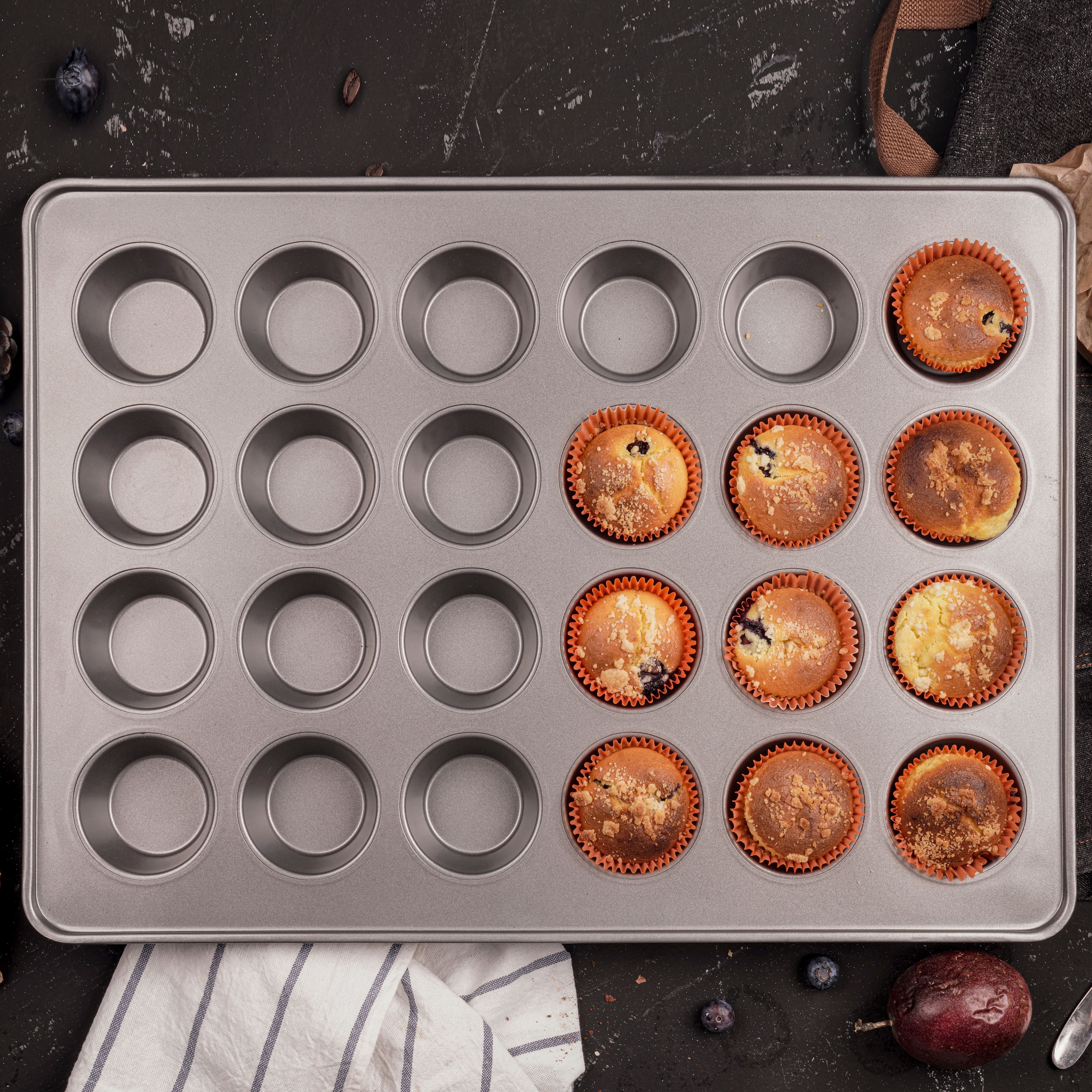 8 Pack: Non-Stick 24-Cavity Muffin Pan by Celebrate It®