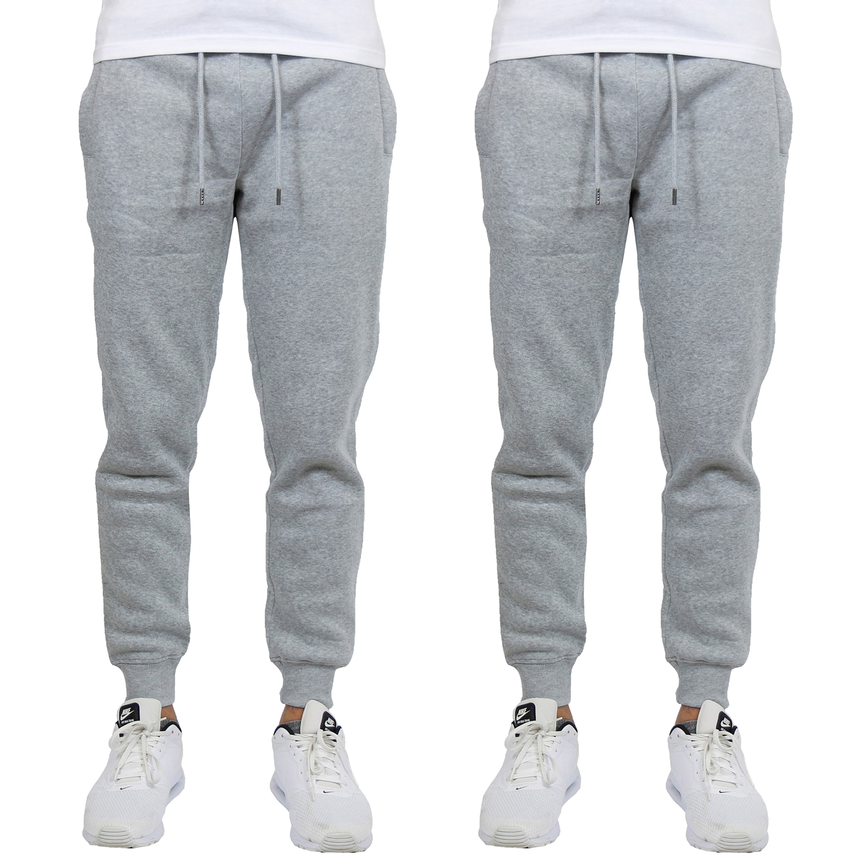 Galaxy by Harvic Men's Fleece-Lined Jogger Sweatpants 2 Pack