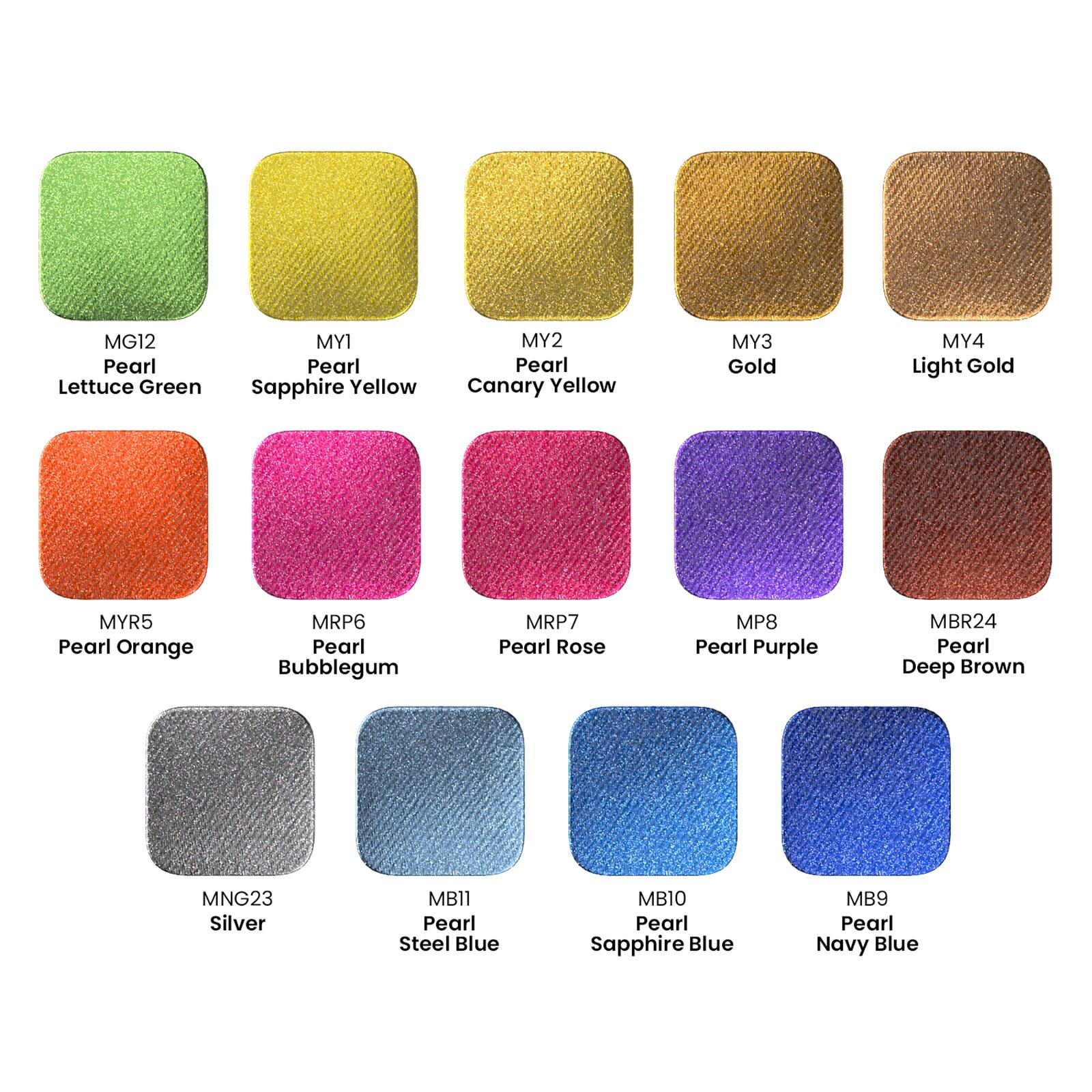 Arteza® 14 Color Metallic Fabric Paint Set