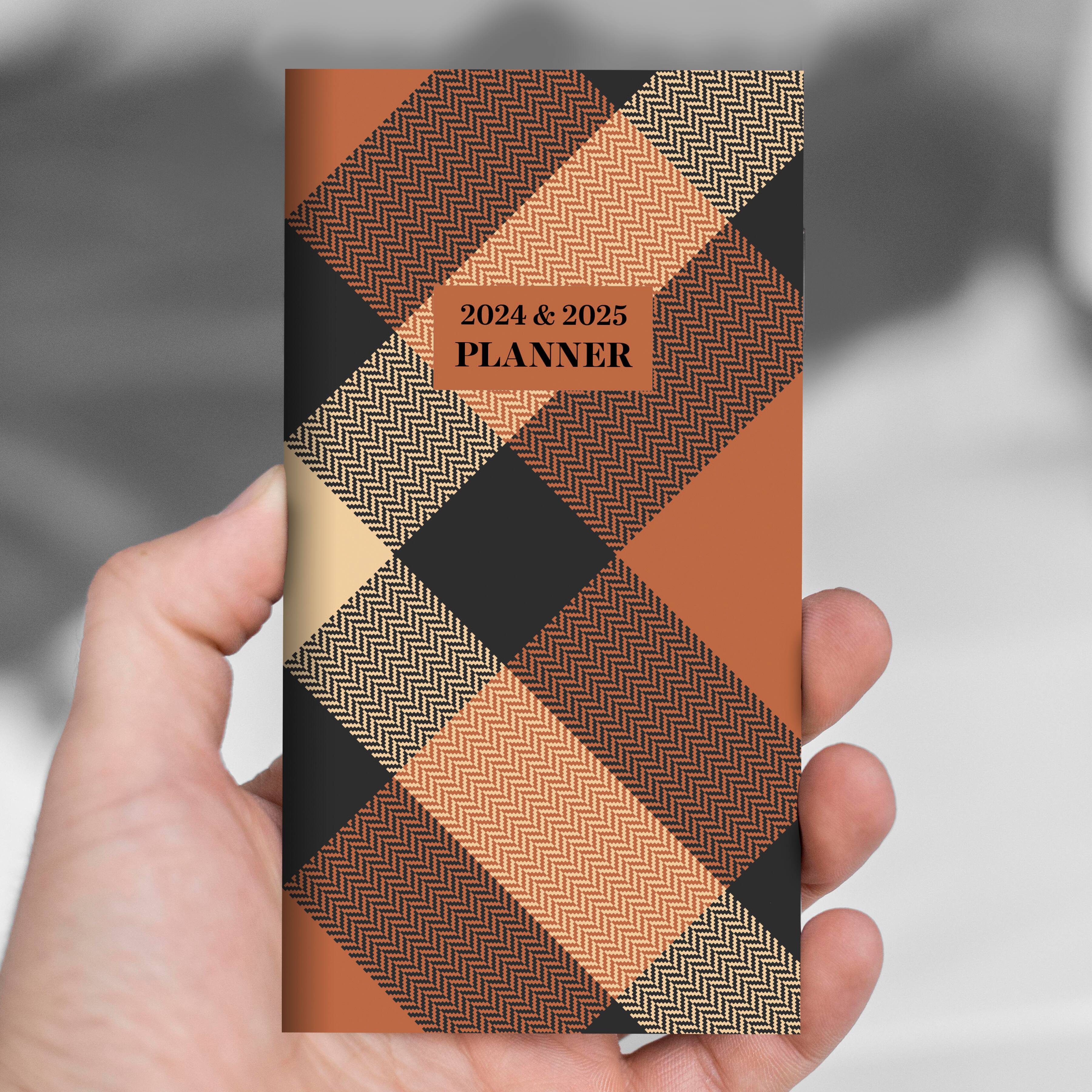 2024-2025 Scholarly Plaid Monthly Pocket Planner