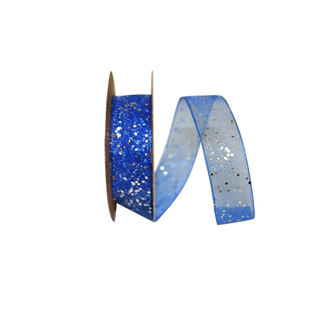 JAM Paper 5/8" x 25yd. Glitter Mono Sheer Ribbon