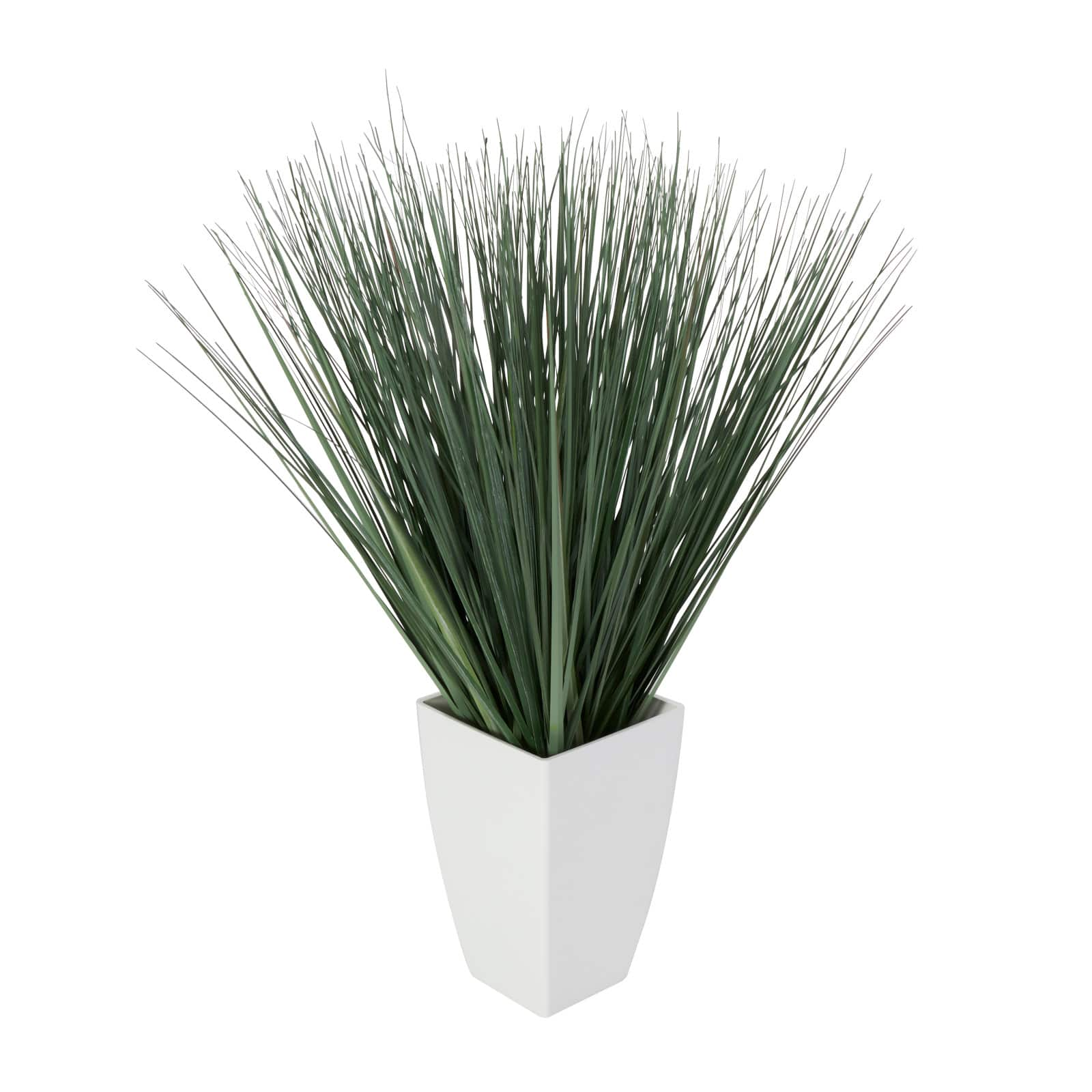 28&#x22; Foliage Artificial Plant with White Plastic Pot