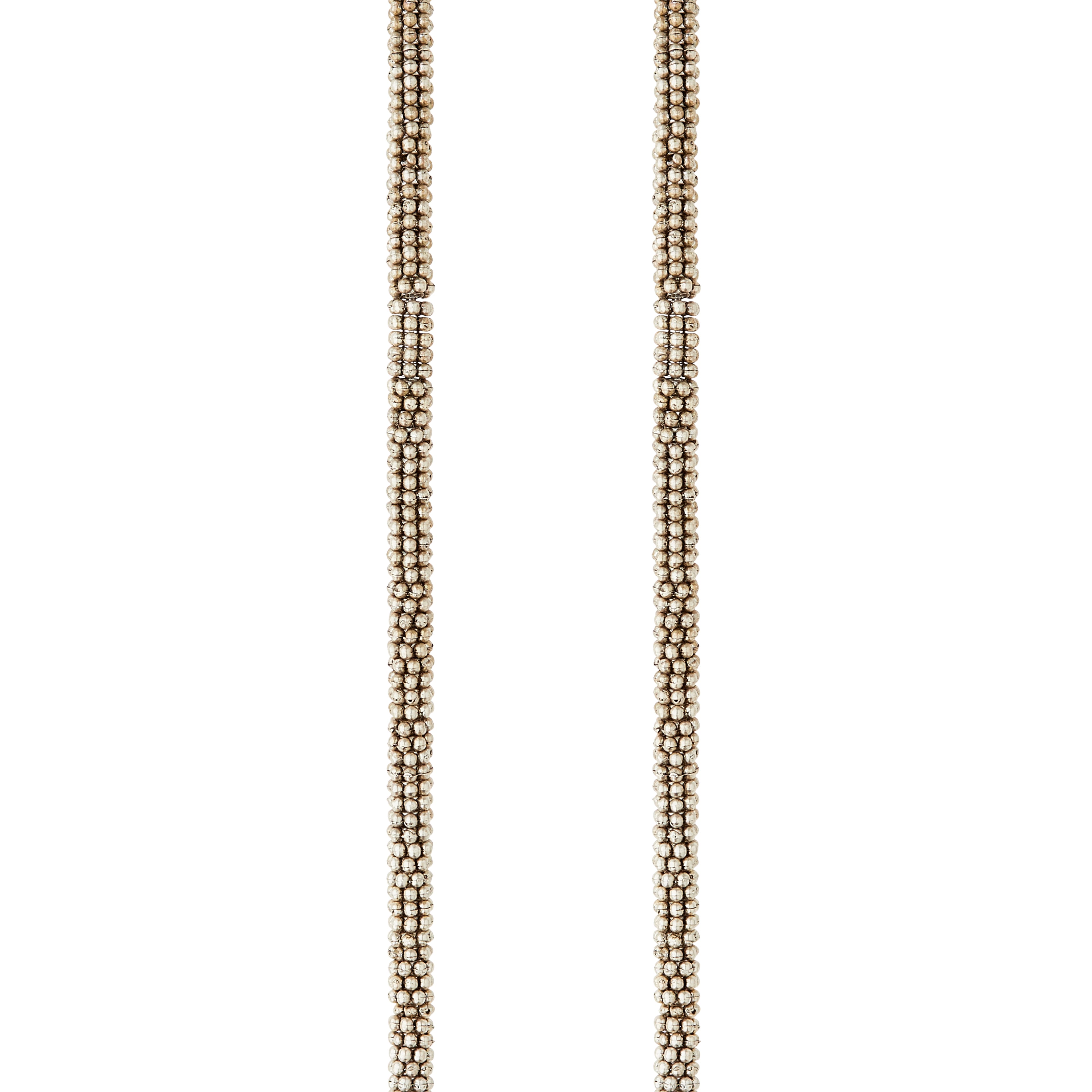 Silver Small Dot Rondel Metal Beads, 4mm by Bead Landing™