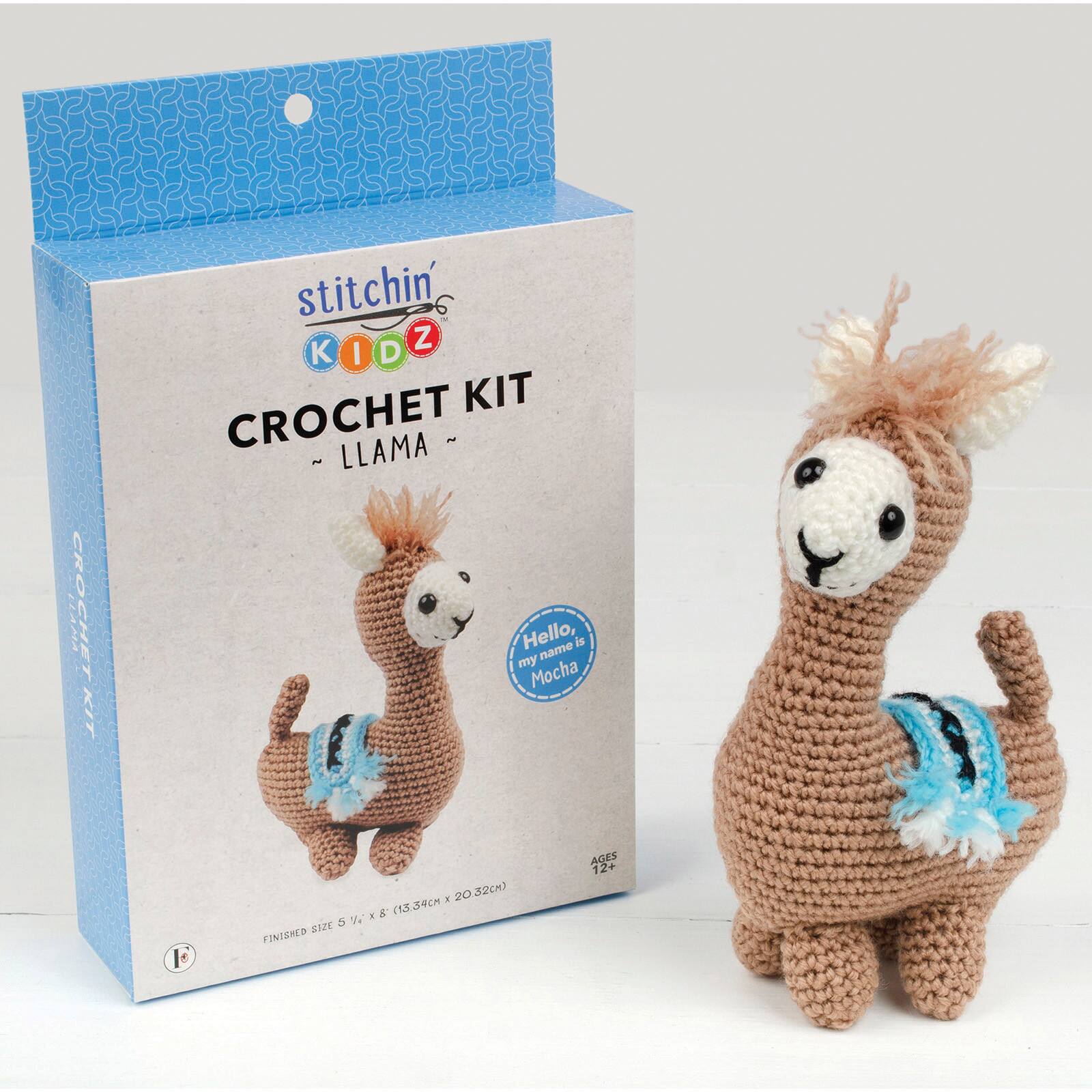 Fabric Editions Stitchin' Kidz™ Llama Crochet Kit Crochet Books