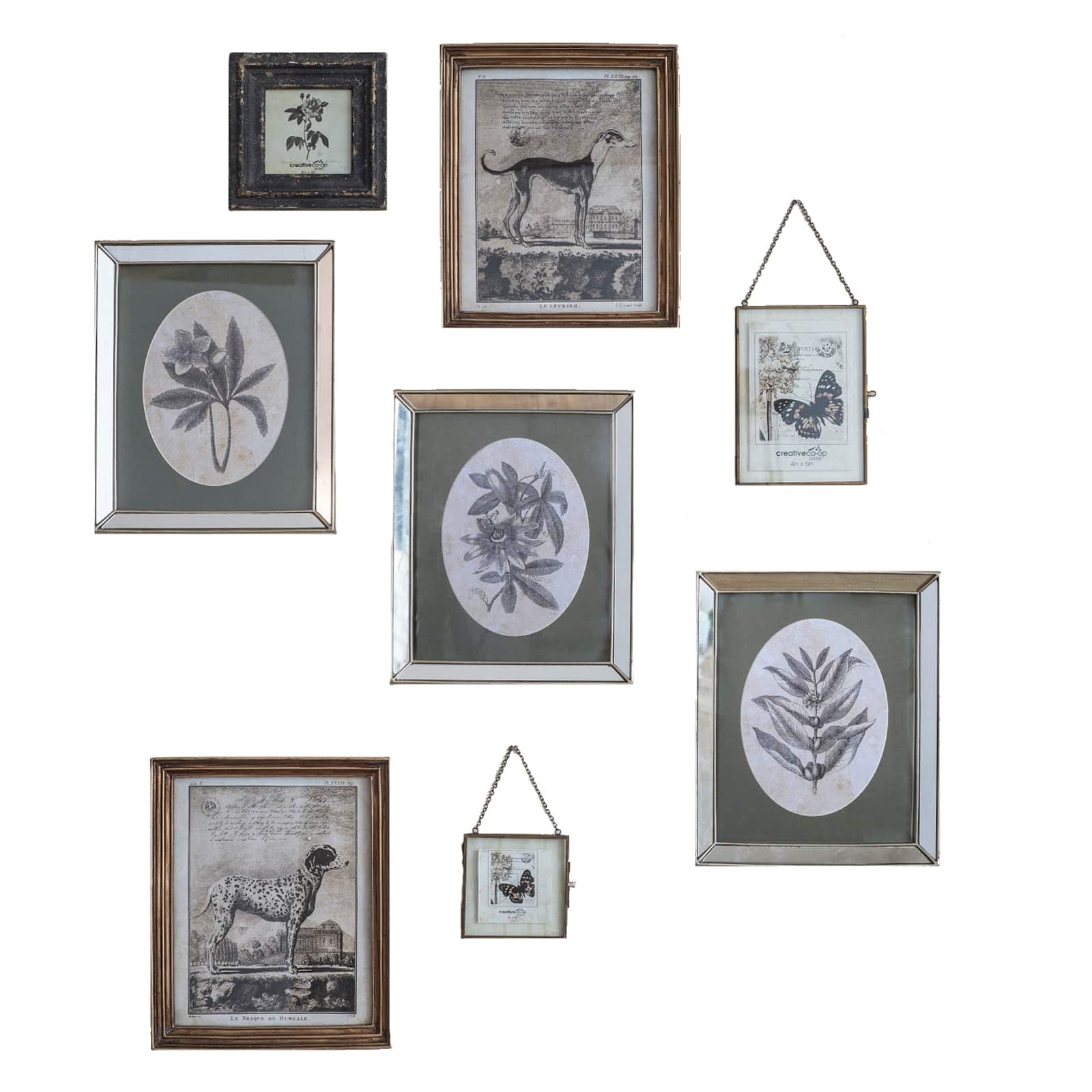 Hello Honey® 2 Pack Brass & Glass 5" x 7" Chain Frame Set