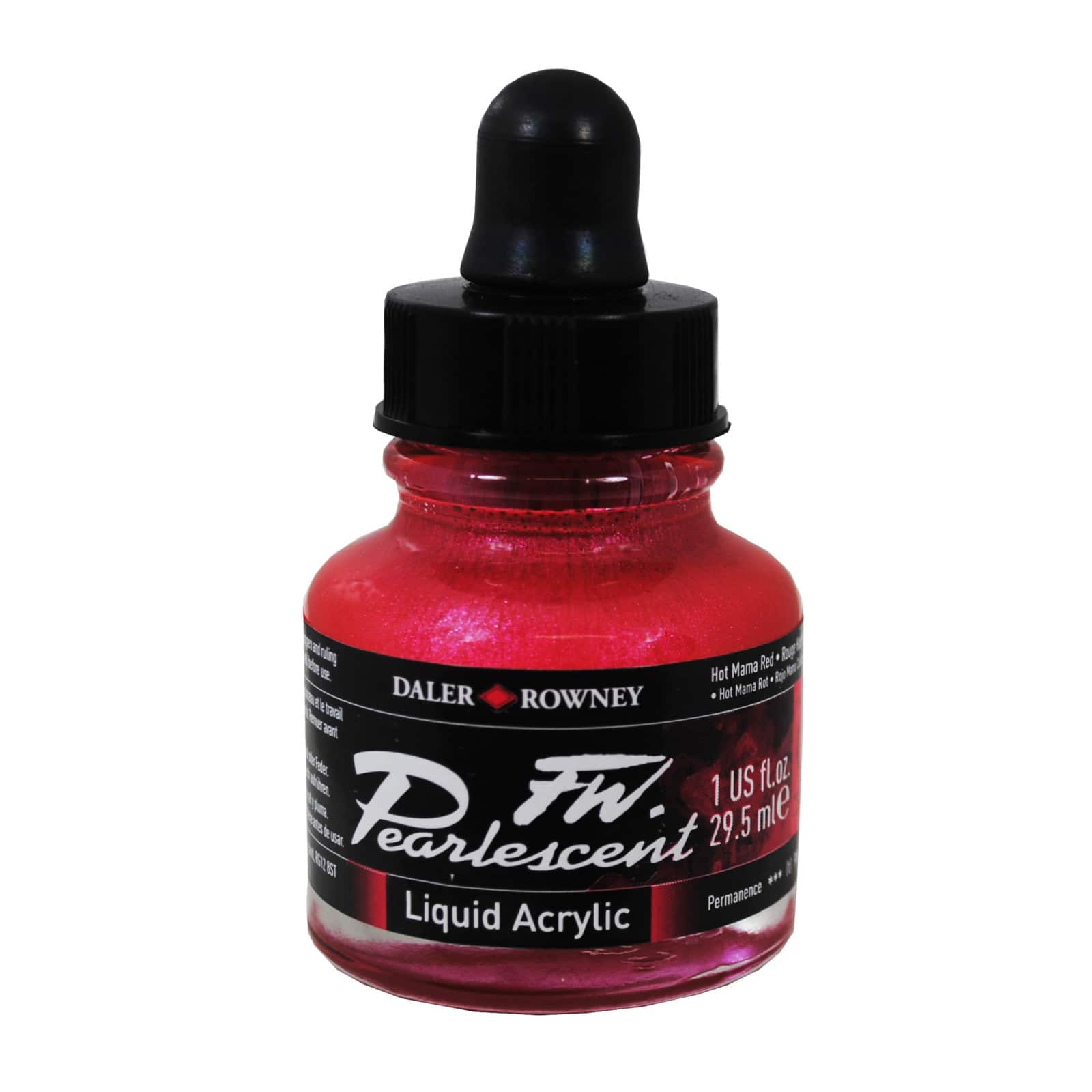 FW Pearlescent Acrylic Ink 1 oz Platinum Pink