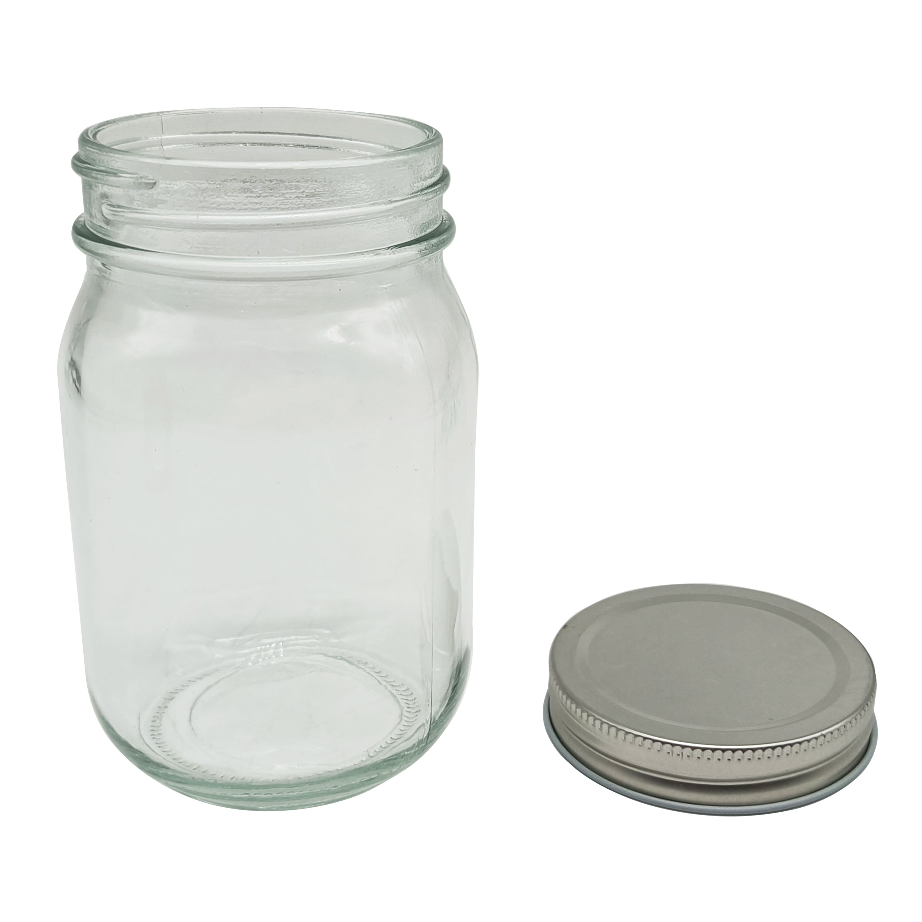 Women's 16 oz. Plastic Mason Jar with Silver Lid and Writing, 1 Count -  Fred Meyer