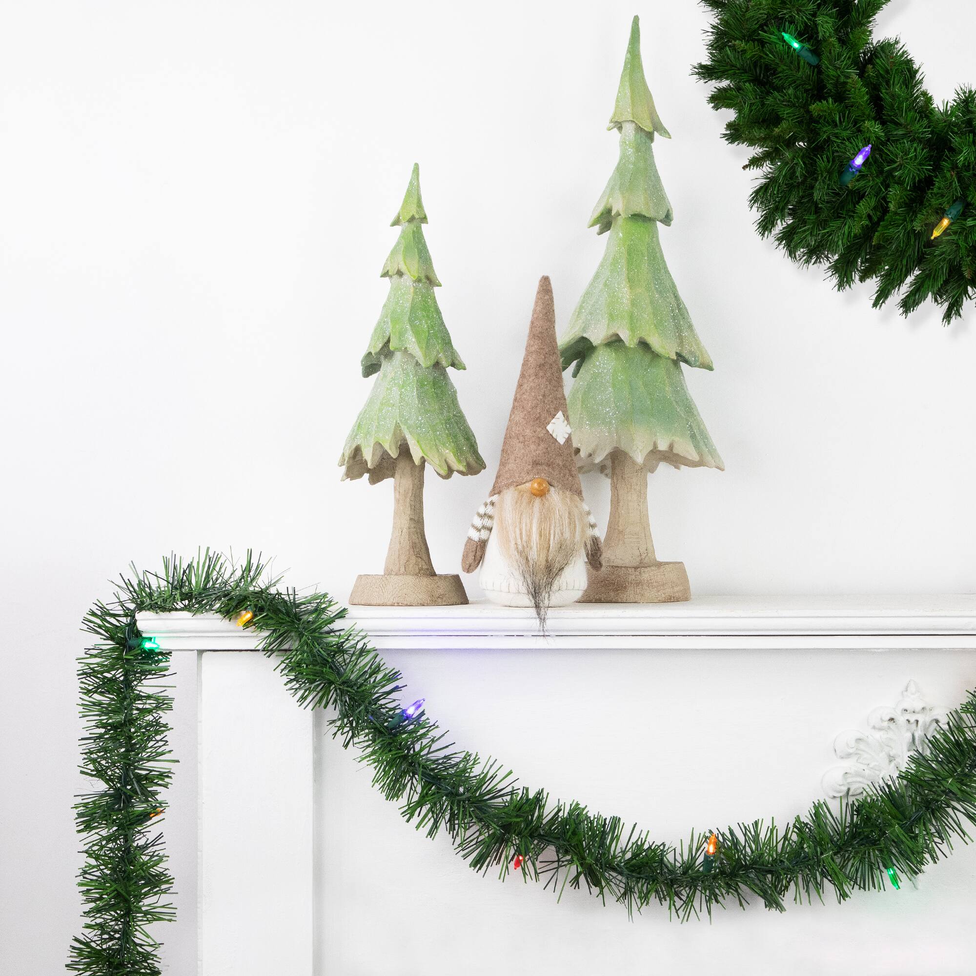 18ft. Pre-Lit Multicolor LED Artificial Christmas Pine Garland