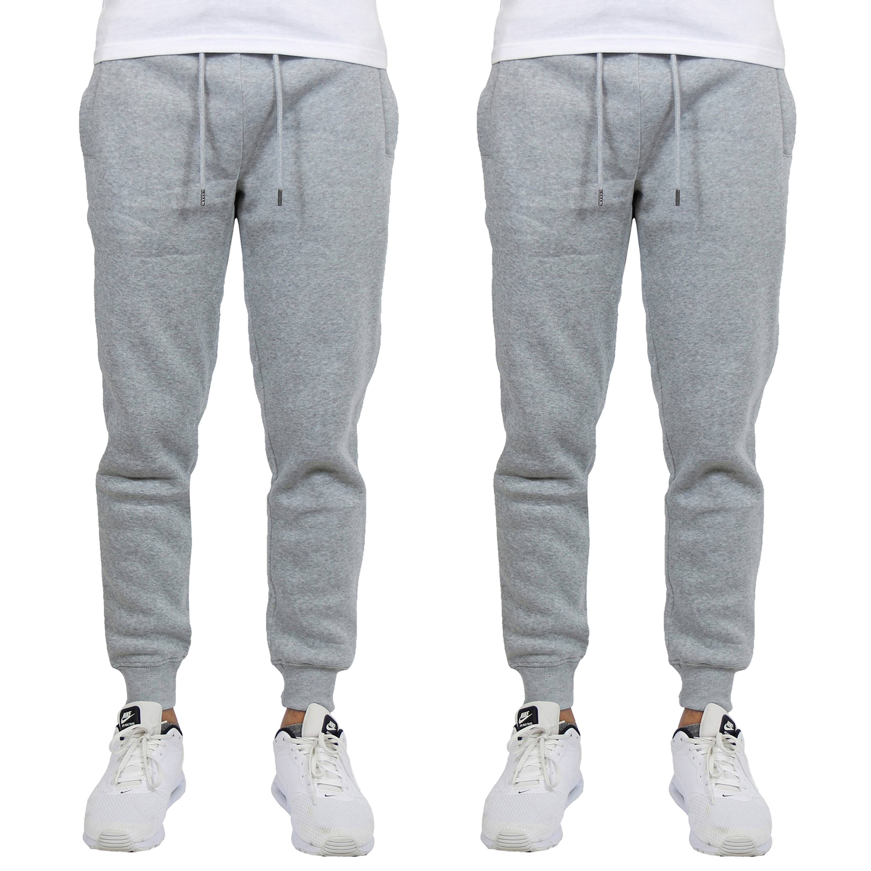 Galaxy by Harvic Men's Fleece-Lined Jogger Sweatpants 2 Pack