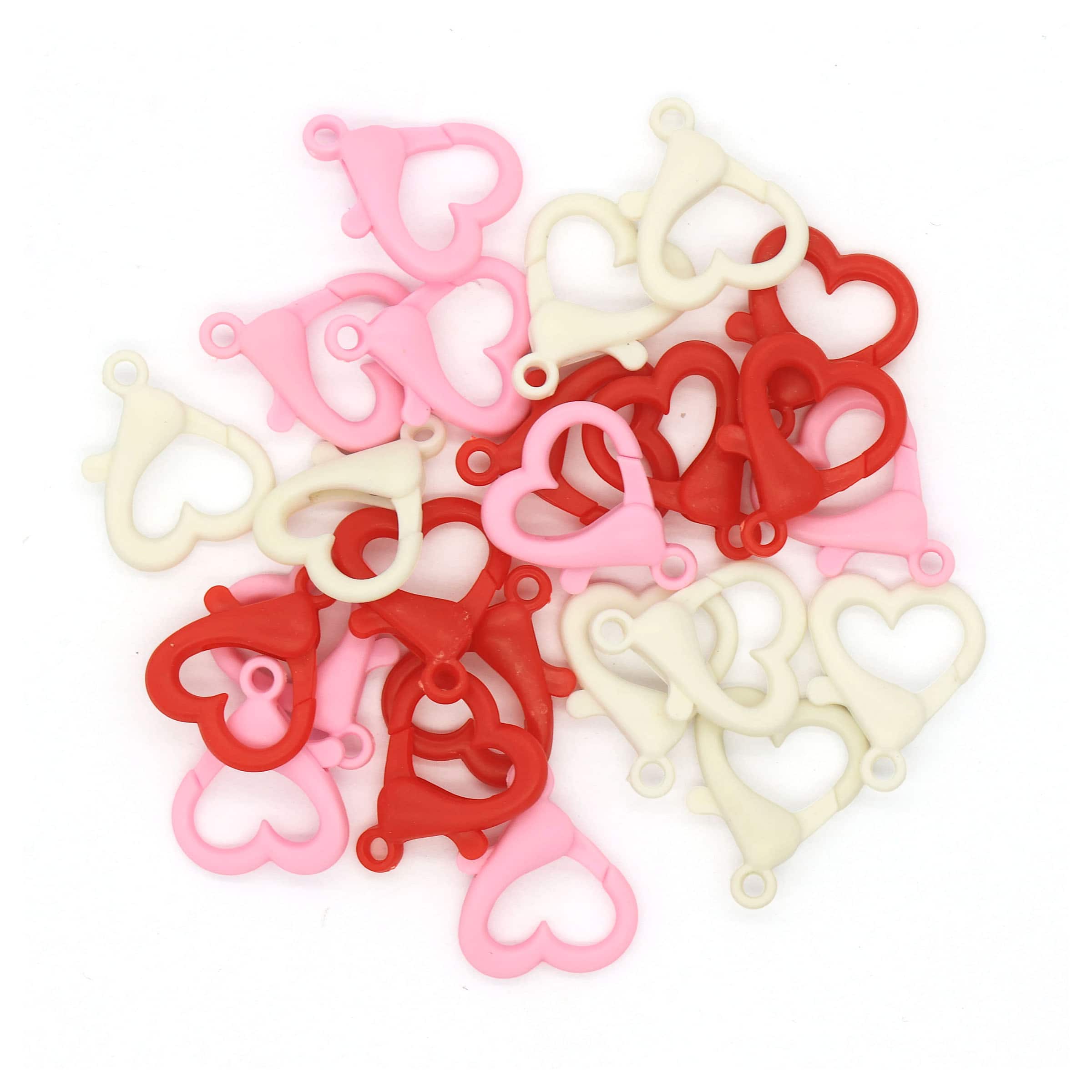 Plastic Heart Clasps, 24ct. by Creatology™